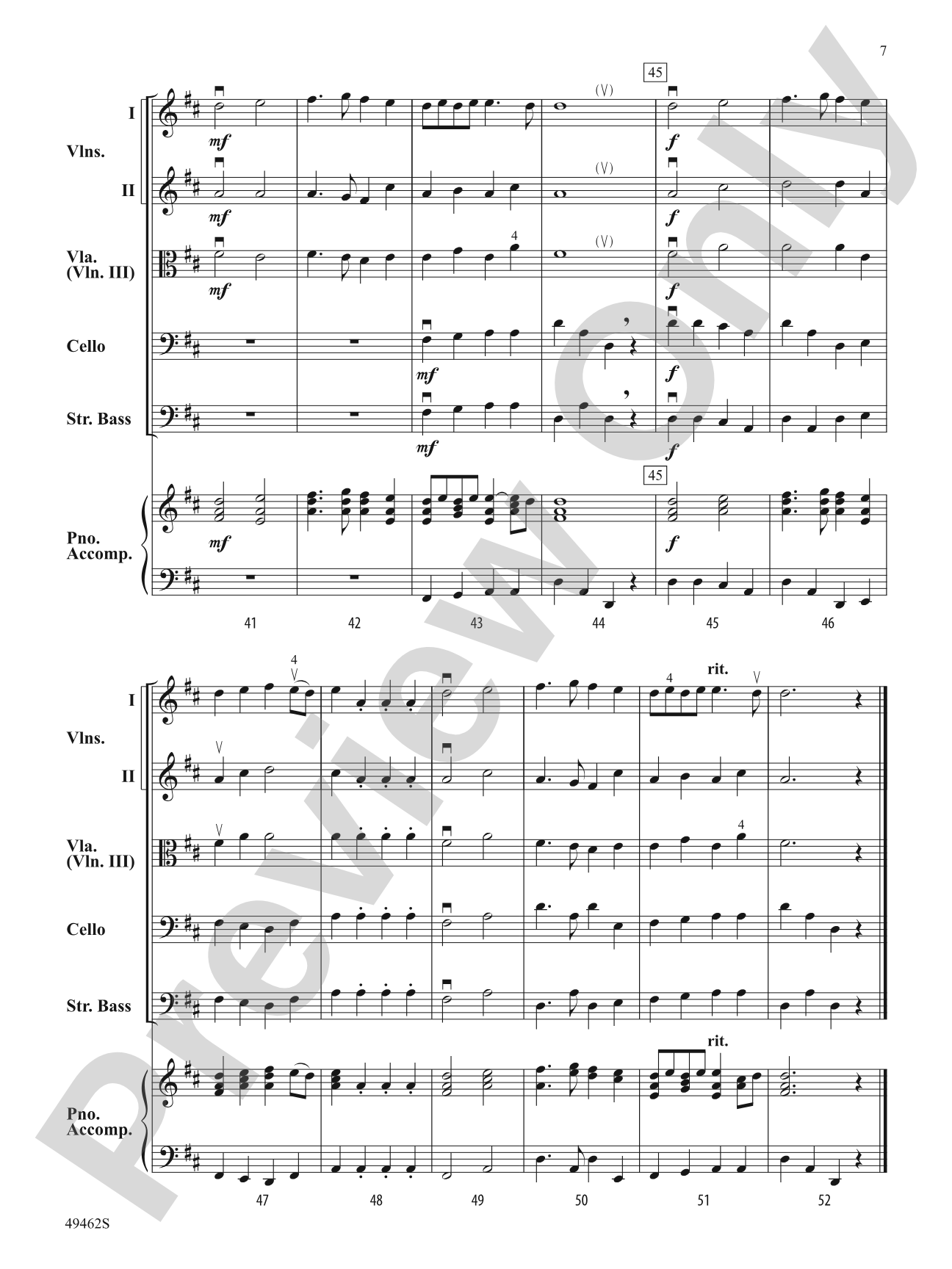 Percentage of Error: String Orchestra Conductor Score & Parts