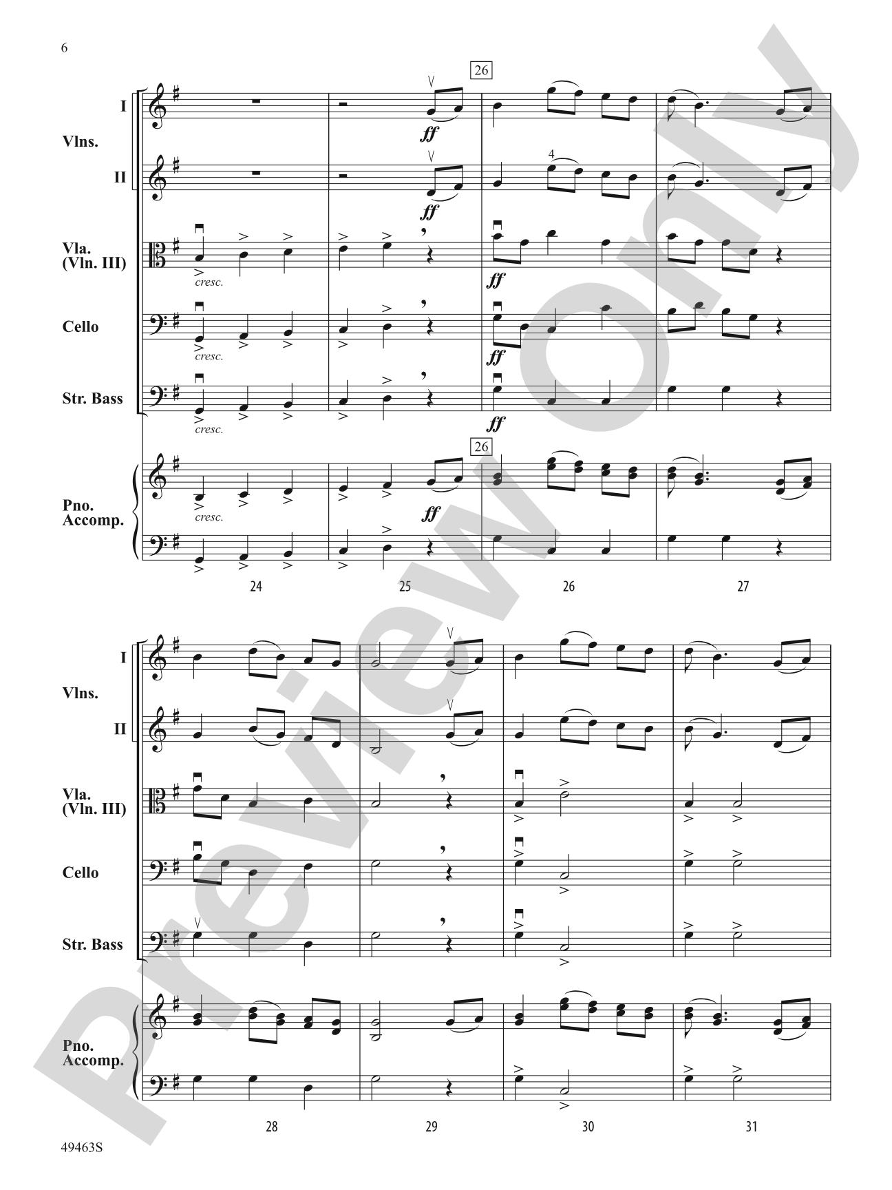The Last Rose of Summer: Flexible String Ensemble Score & Parts