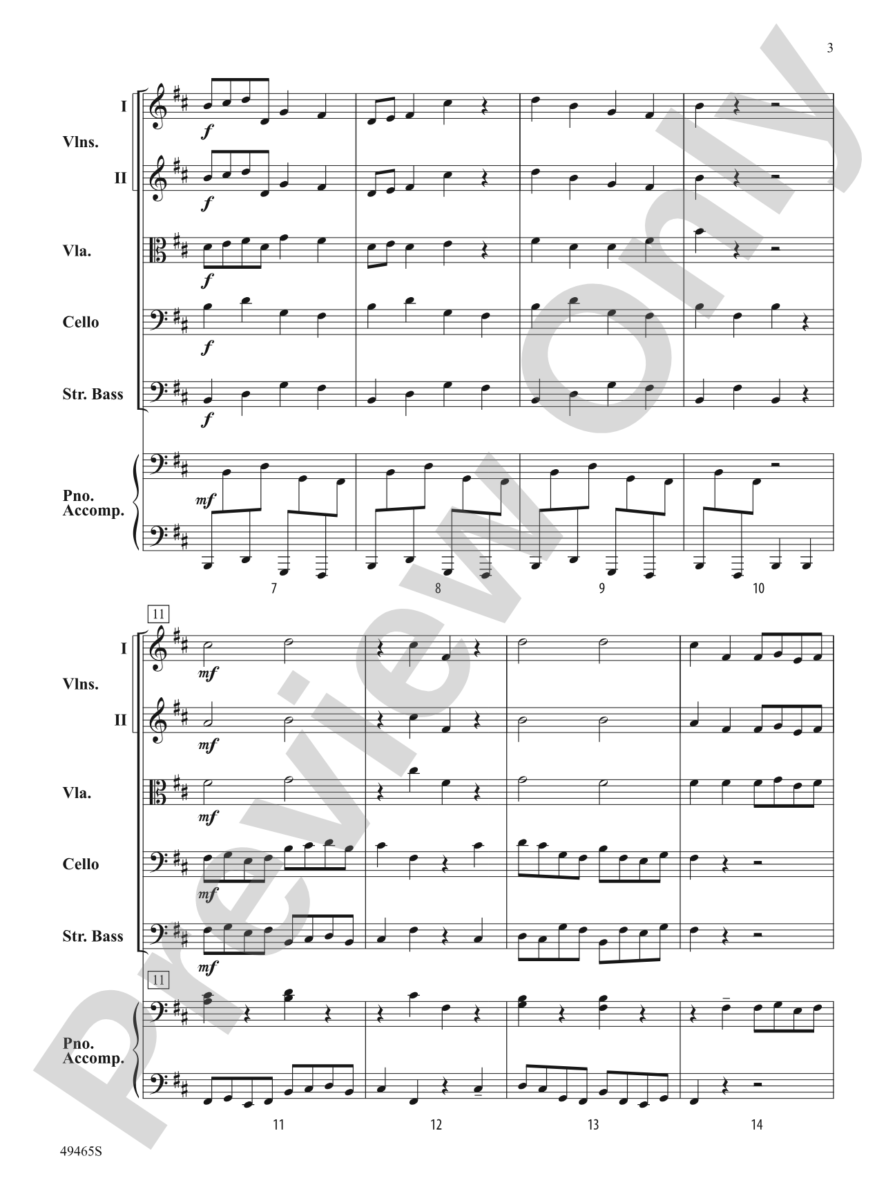 Midnight Mischief: String Orchestra Conductor Score & Parts
