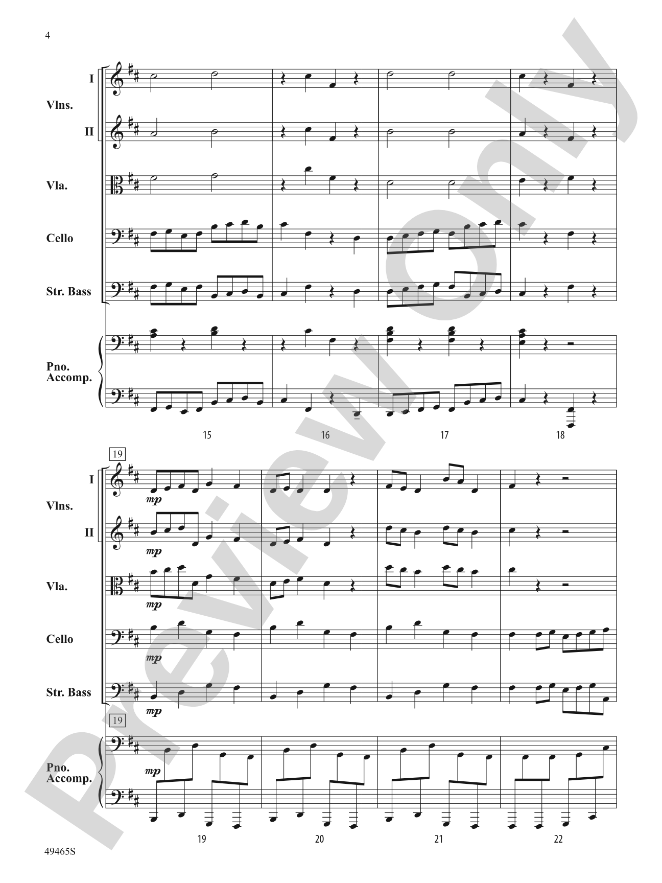 Midnight Mischief: String Orchestra Conductor Score & Parts