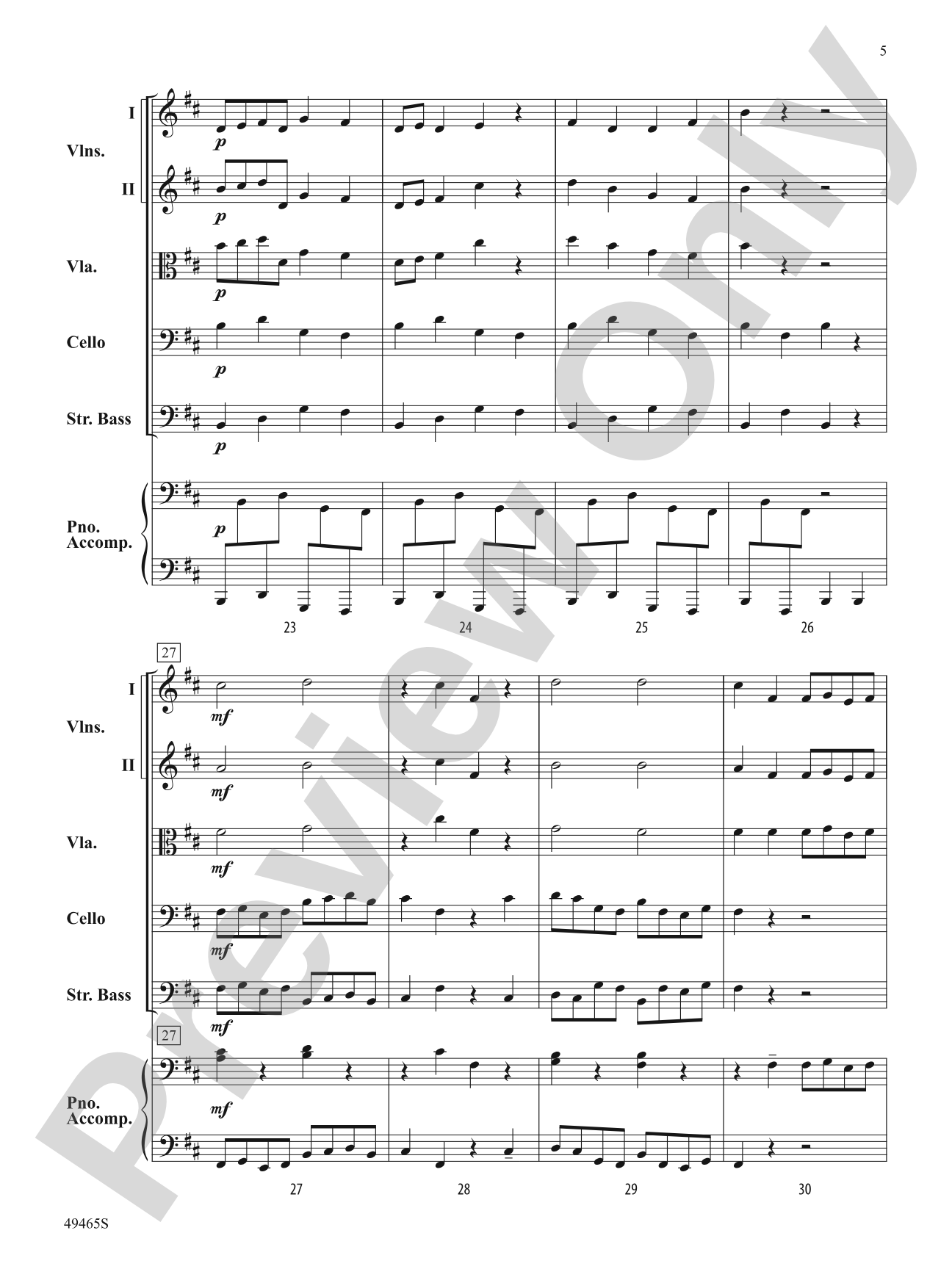 Midnight Mischief: String Orchestra Conductor Score & Parts
