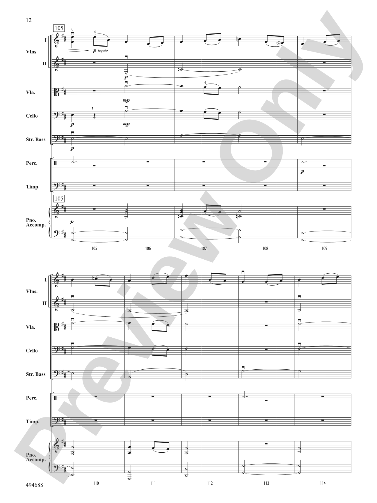Autumn and Winter: String Orchestra Conductor Score & Parts