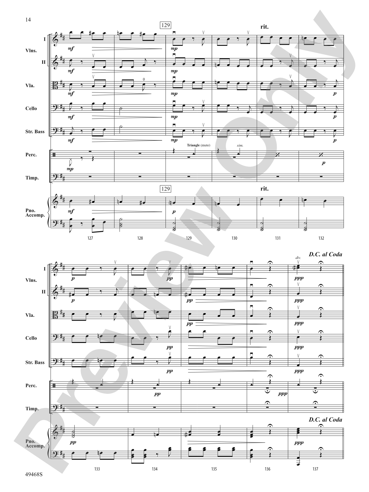 Autumn and Winter: String Orchestra Conductor Score & Parts