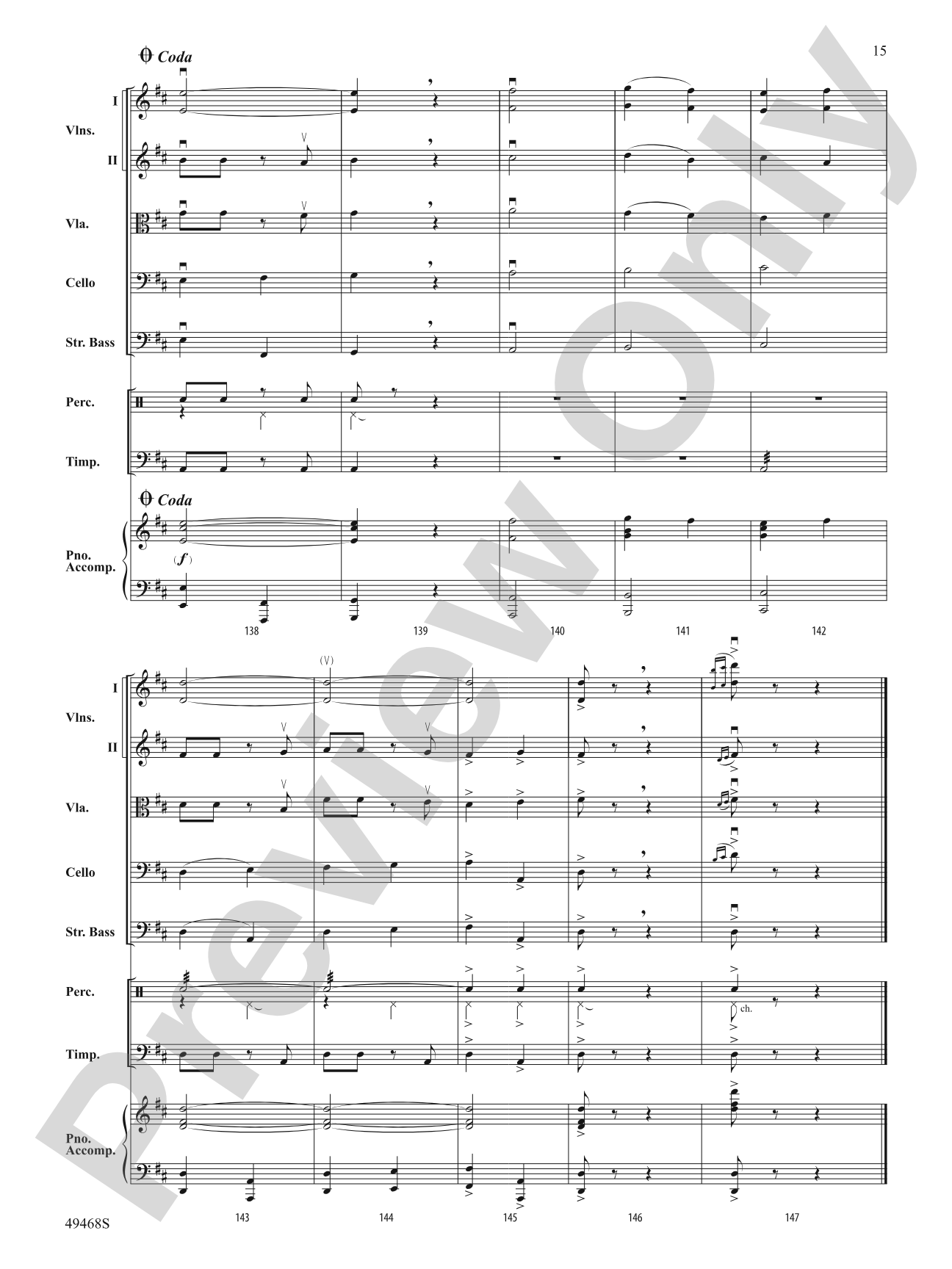 Autumn and Winter: String Orchestra Conductor Score & Parts