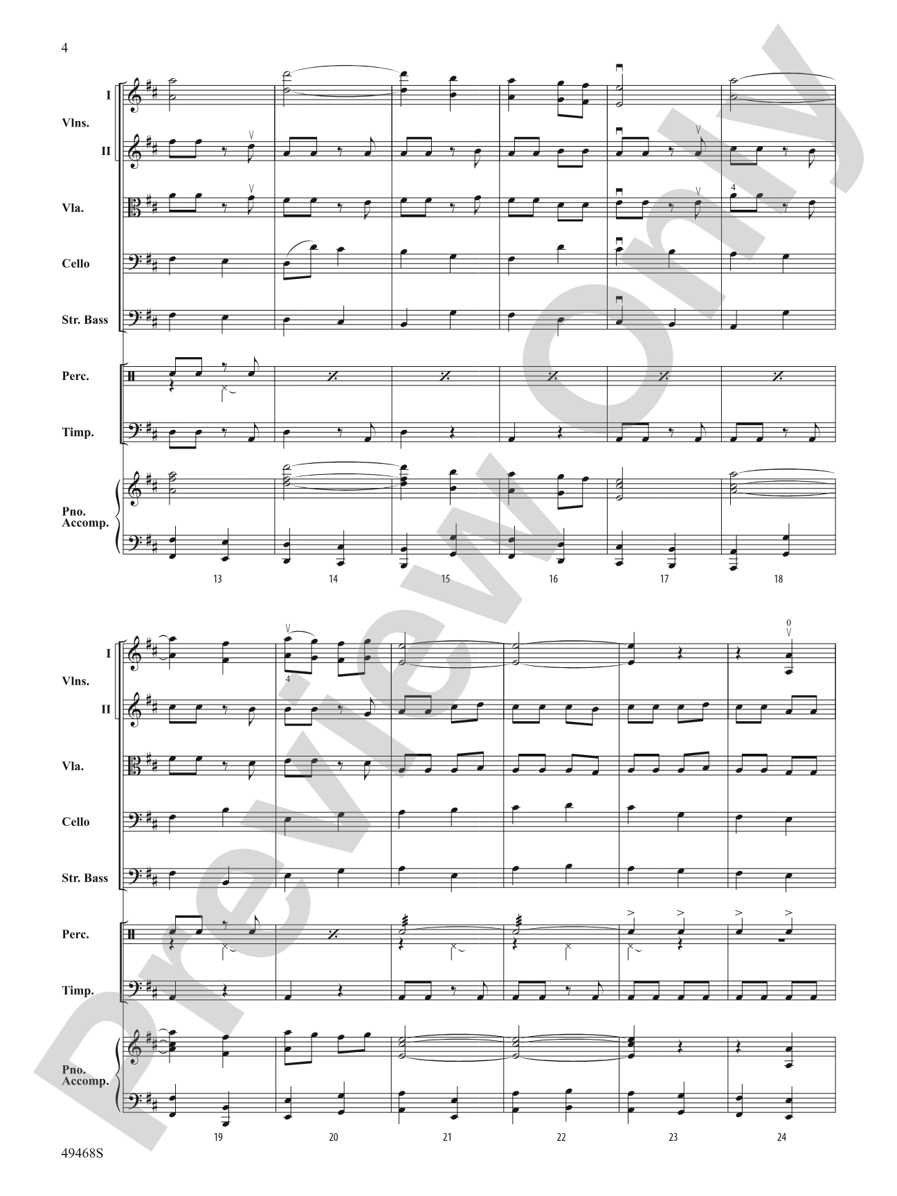 Autumn and Winter: String Orchestra Conductor Score & Parts