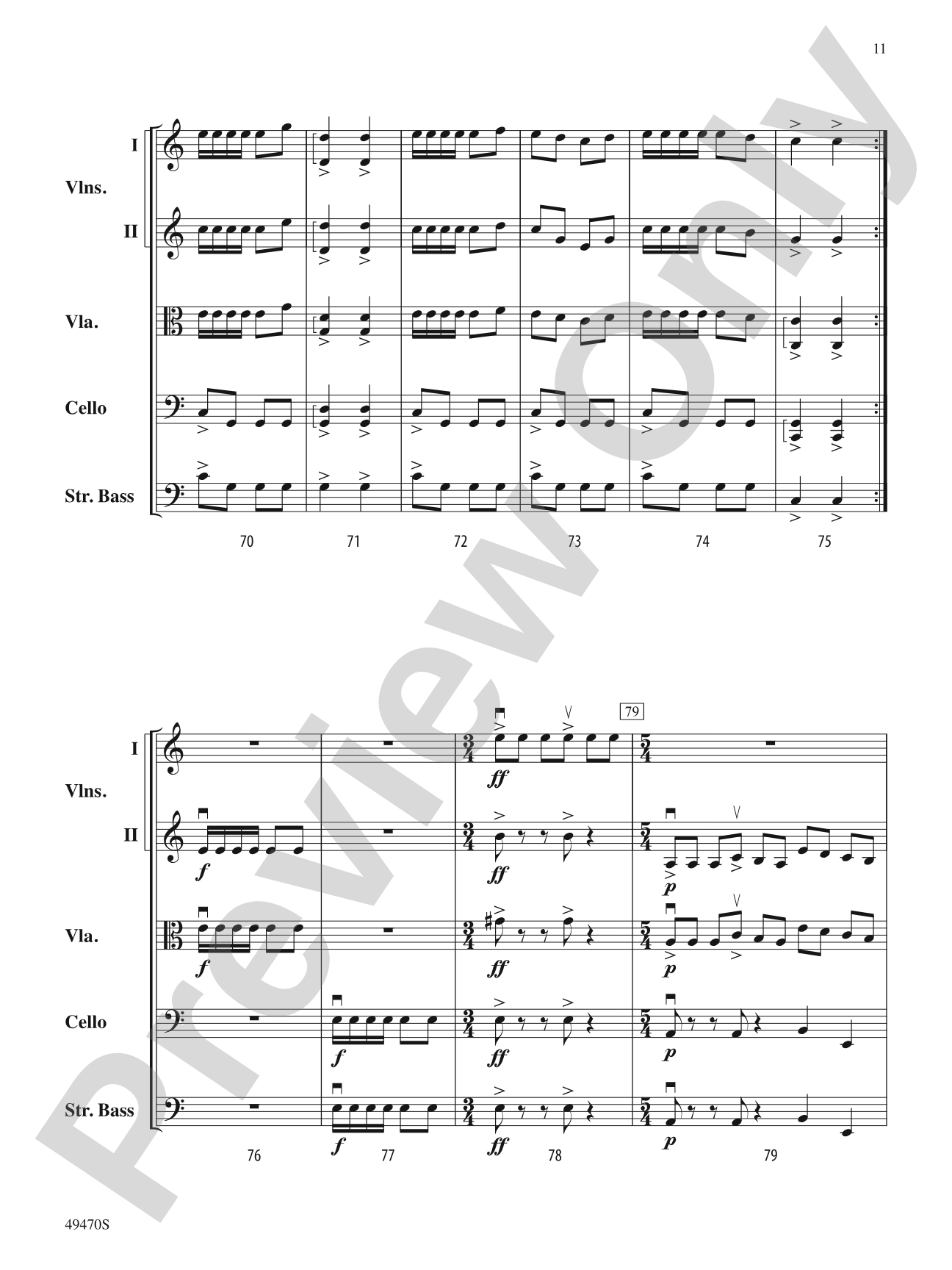 New Chances, New Dances: String Orchestra Conductor Score & Parts