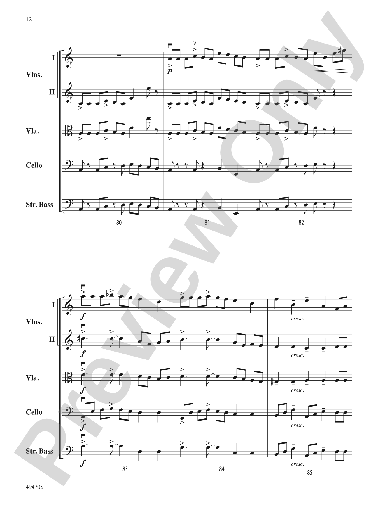 New Chances, New Dances: String Orchestra Conductor Score & Parts