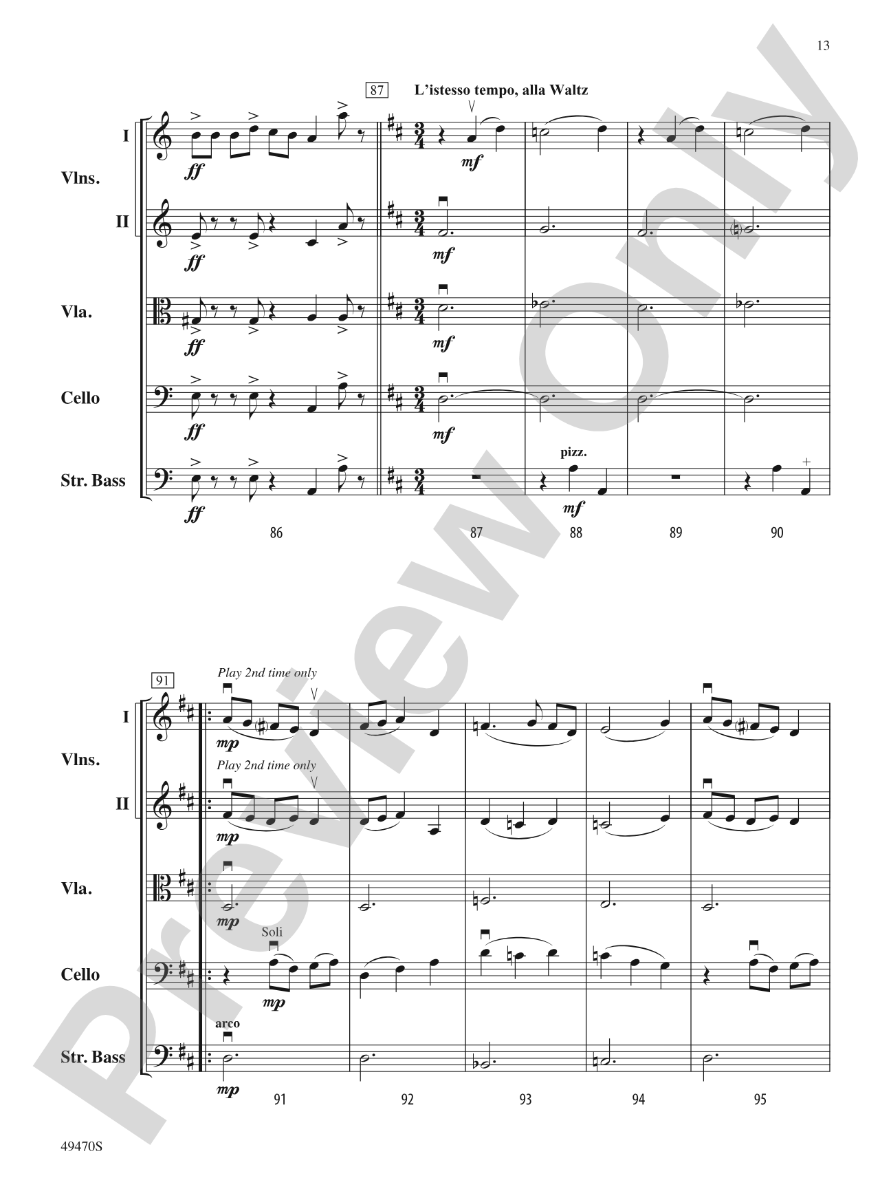 New Chances, New Dances: String Orchestra Conductor Score & Parts