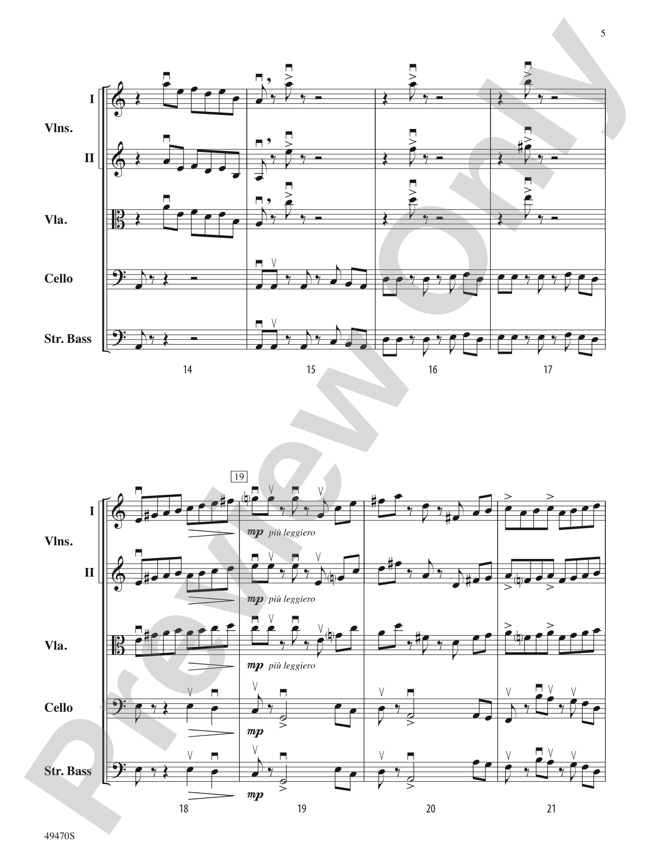 New Chances, New Dances: String Orchestra Conductor Score & Parts