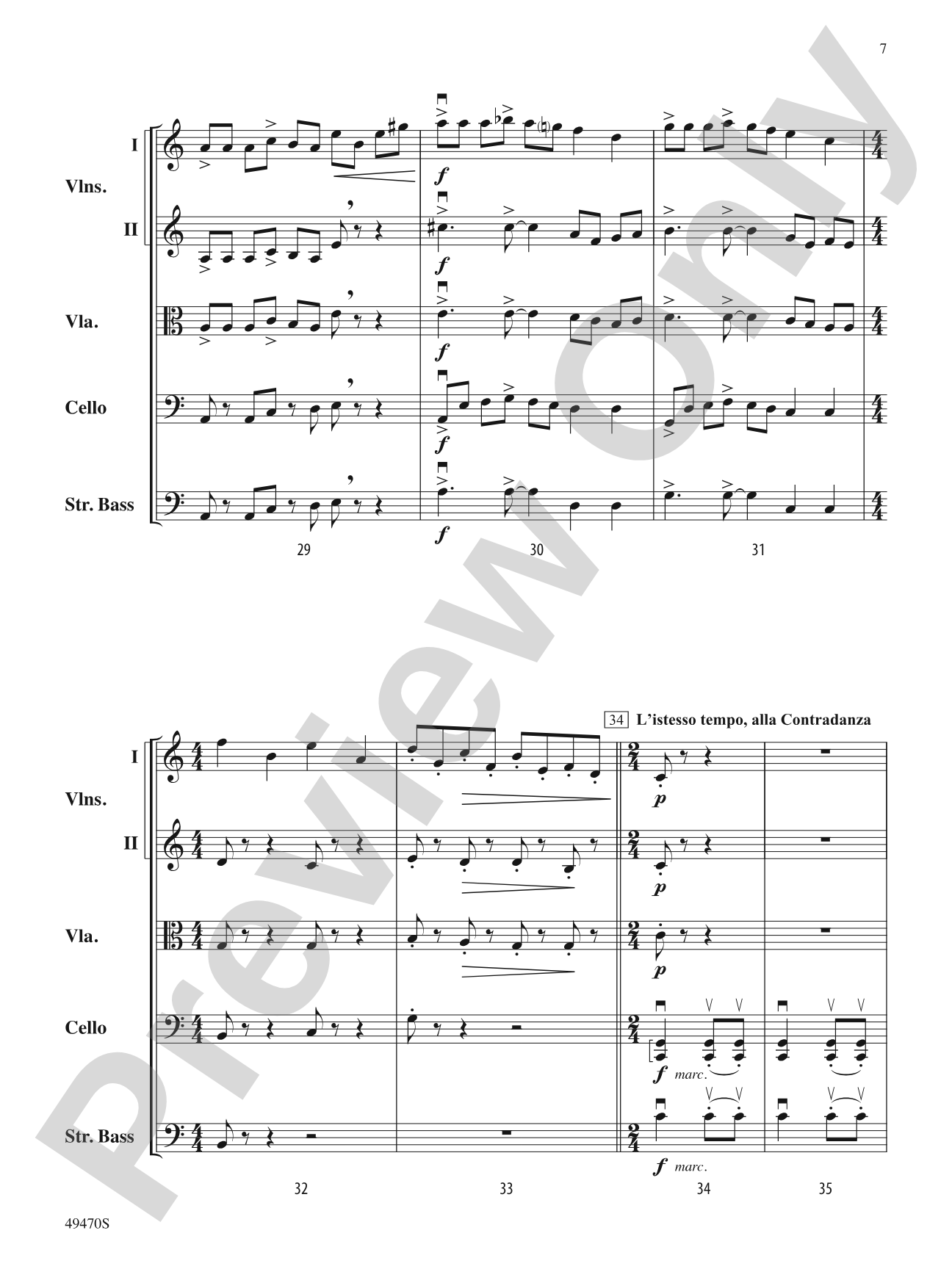 New Chances, New Dances: String Orchestra Conductor Score & Parts