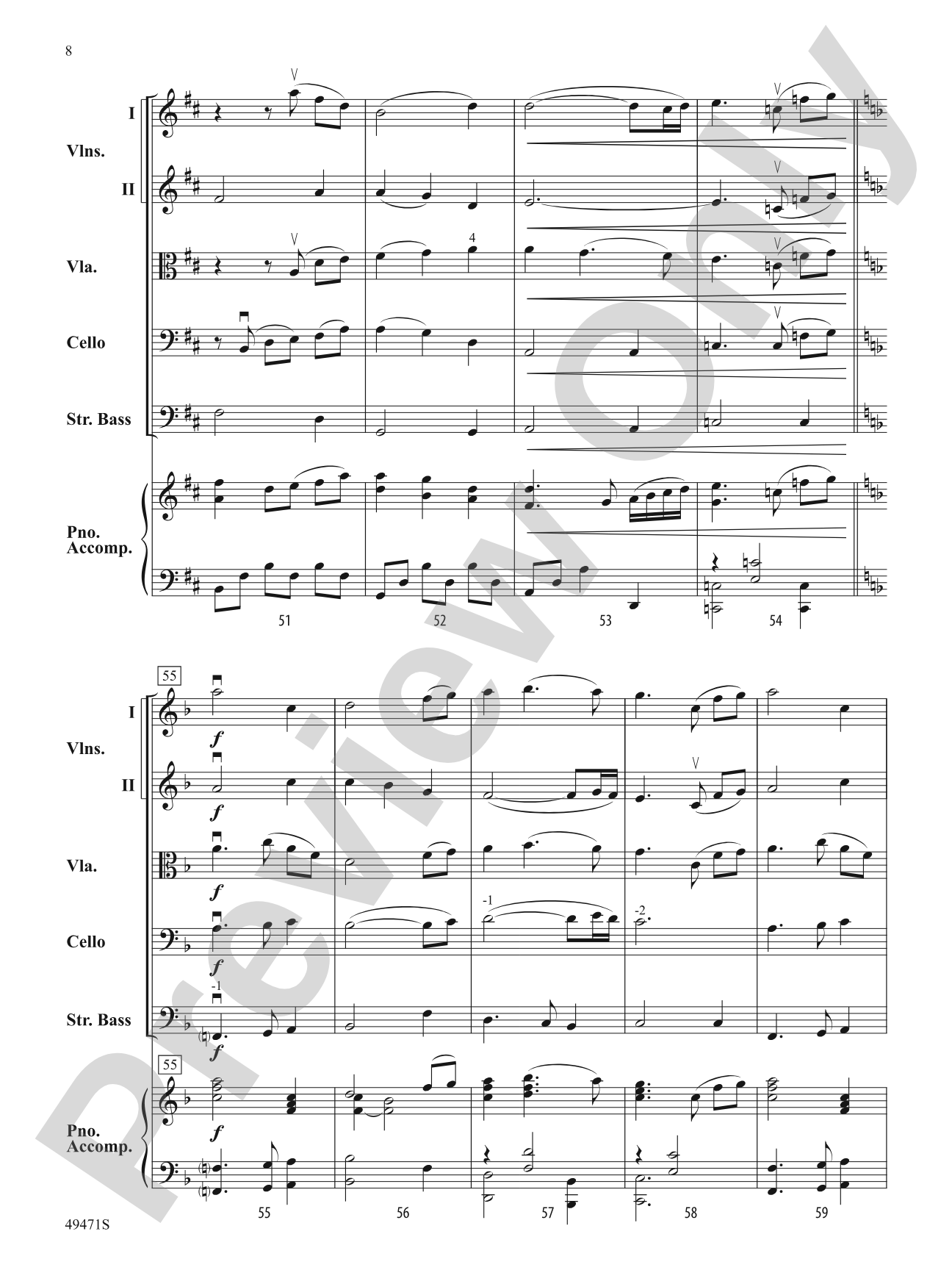 Ruby Mountain Serenade: String Orchestra Conductor Score & Parts