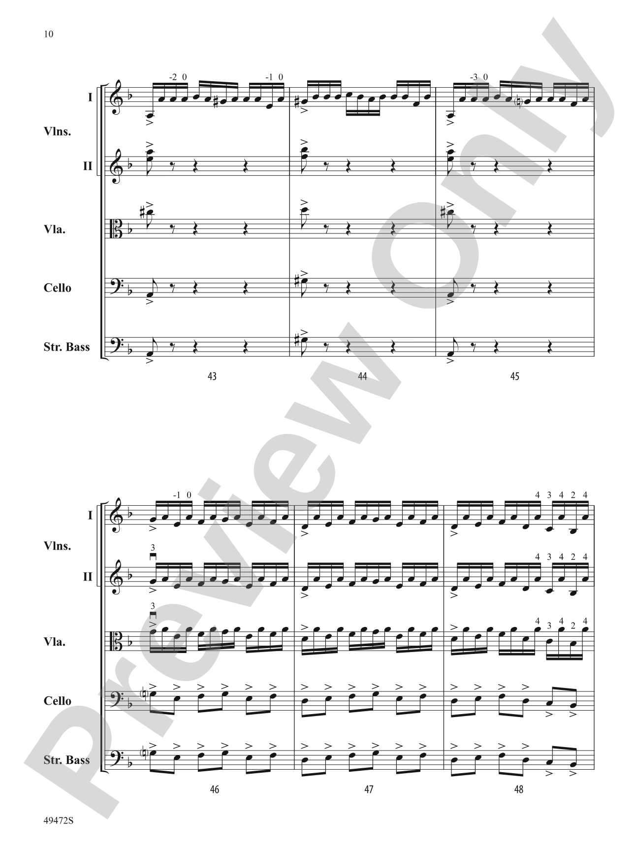 Fantasía Española: String Orchestra Conductor Score & Parts