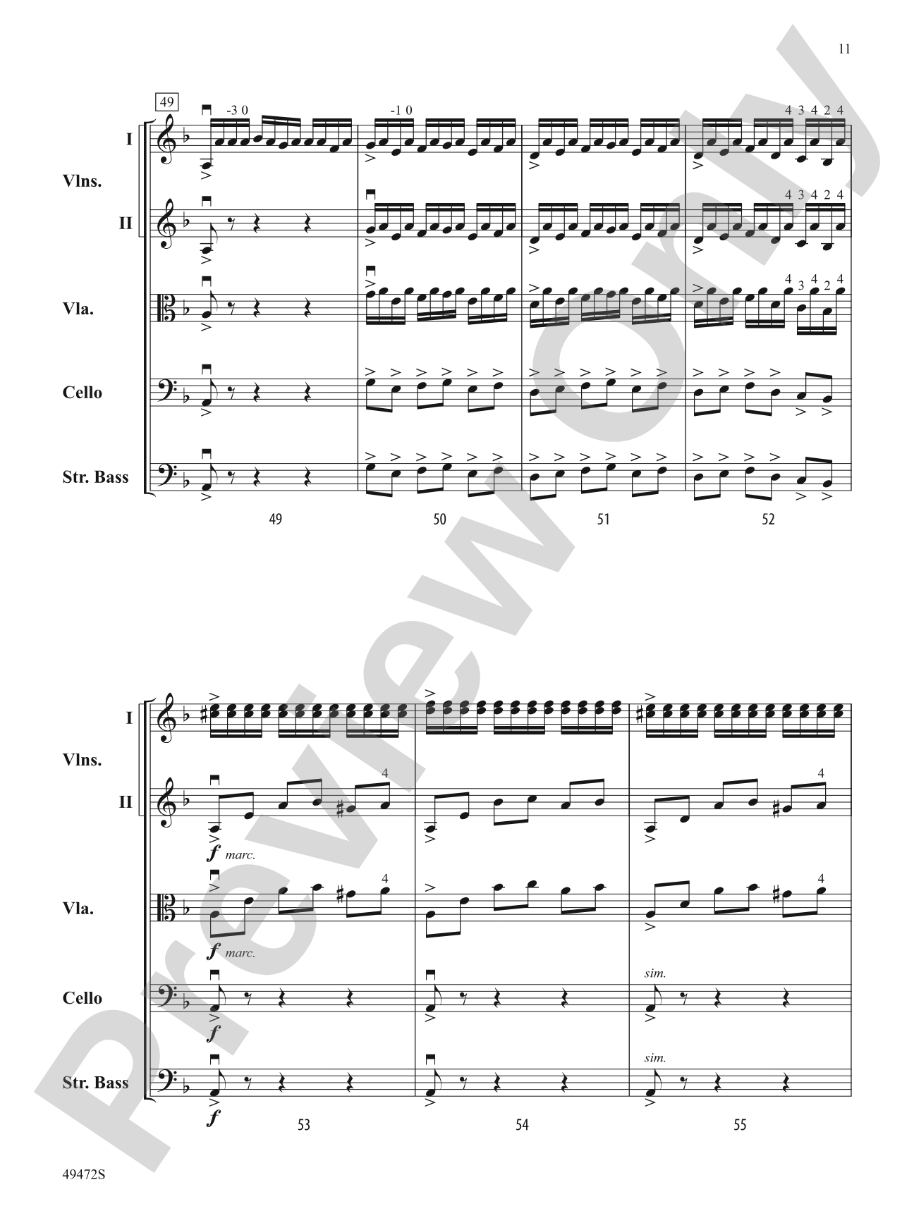 Fantasía Española: String Orchestra Conductor Score & Parts