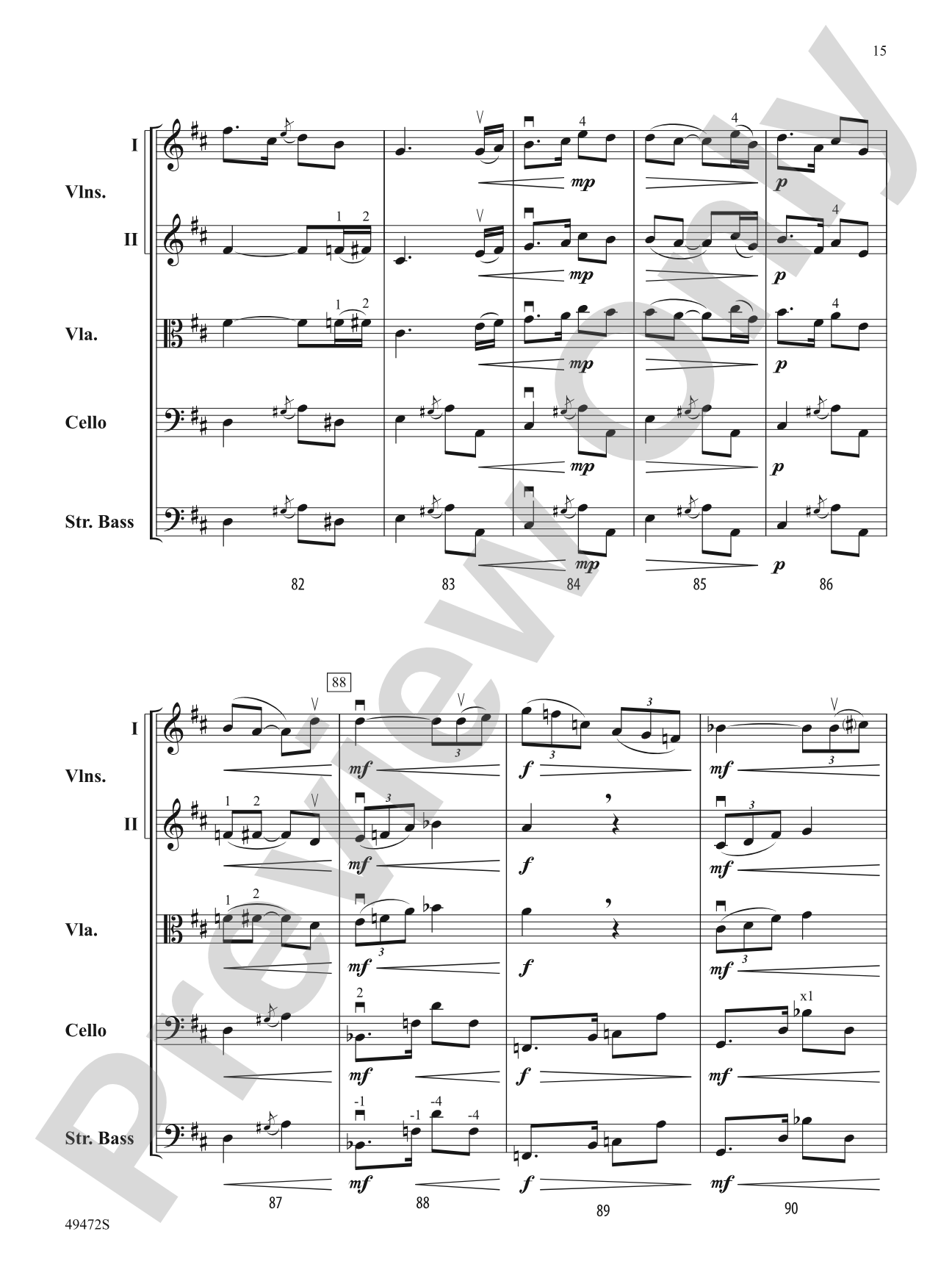 Fantasía Española: String Orchestra Conductor Score & Parts