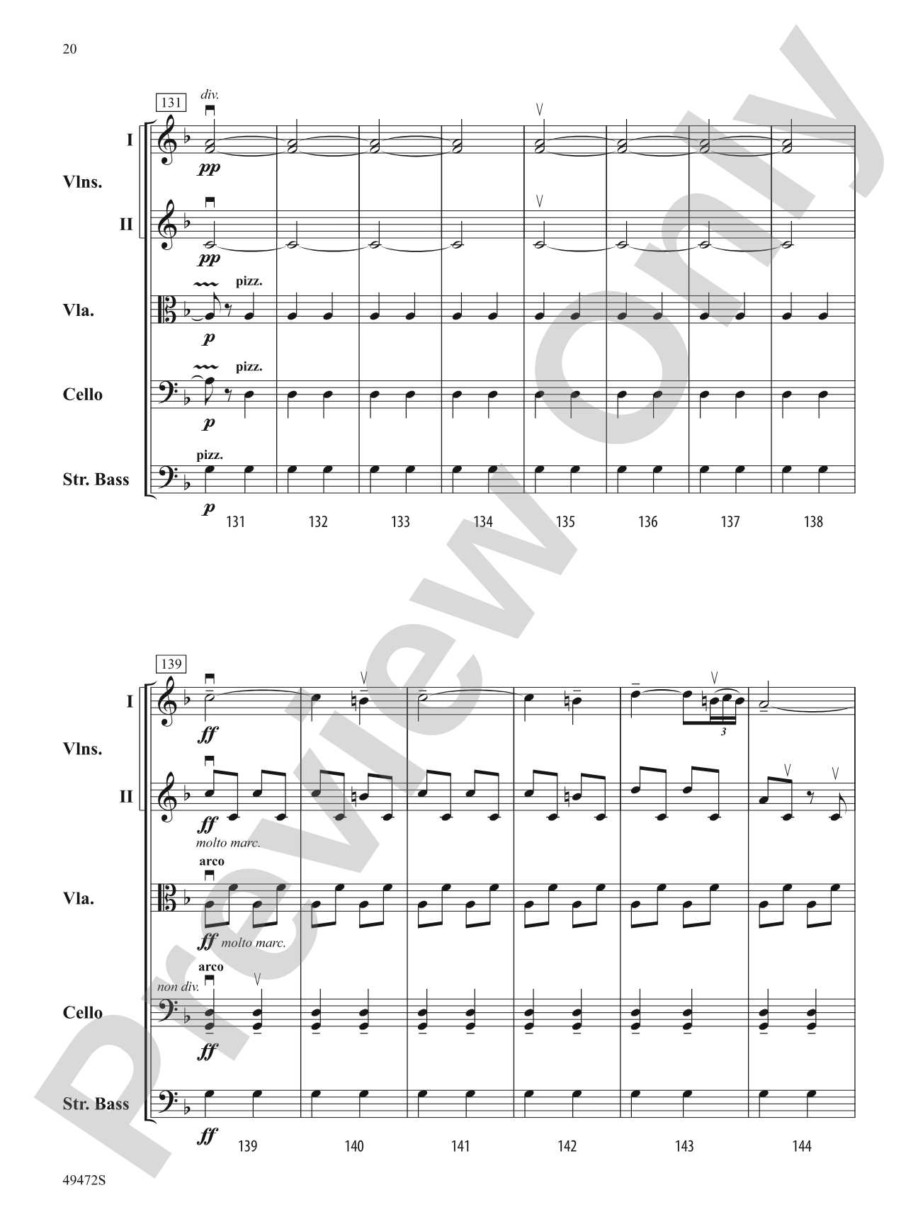 Fantasía Española: String Orchestra Conductor Score & Parts