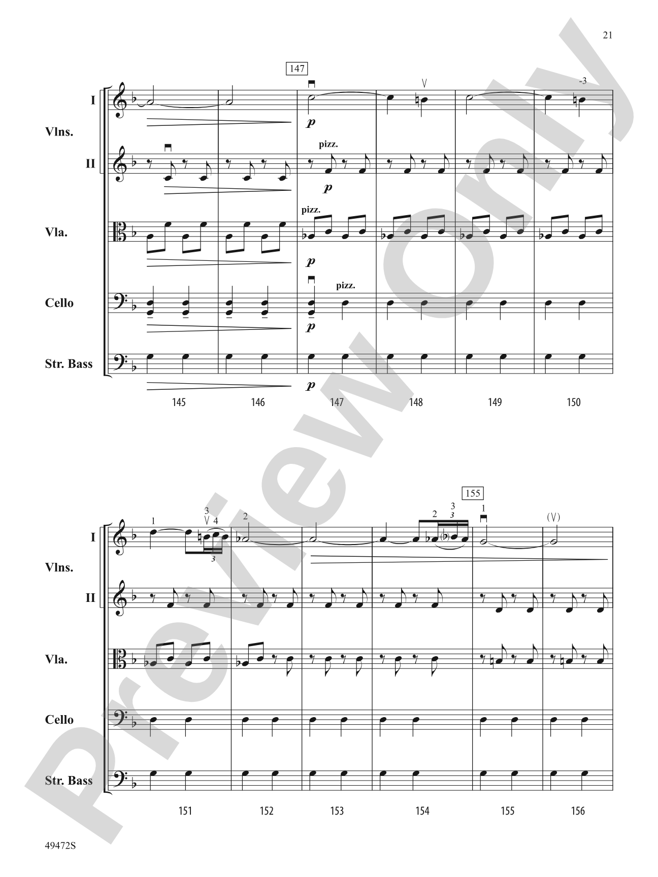 Fantasía Española: String Orchestra Conductor Score & Parts