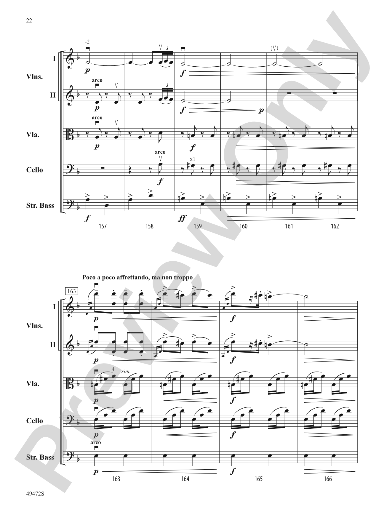Fantasía Española: String Orchestra Conductor Score & Parts