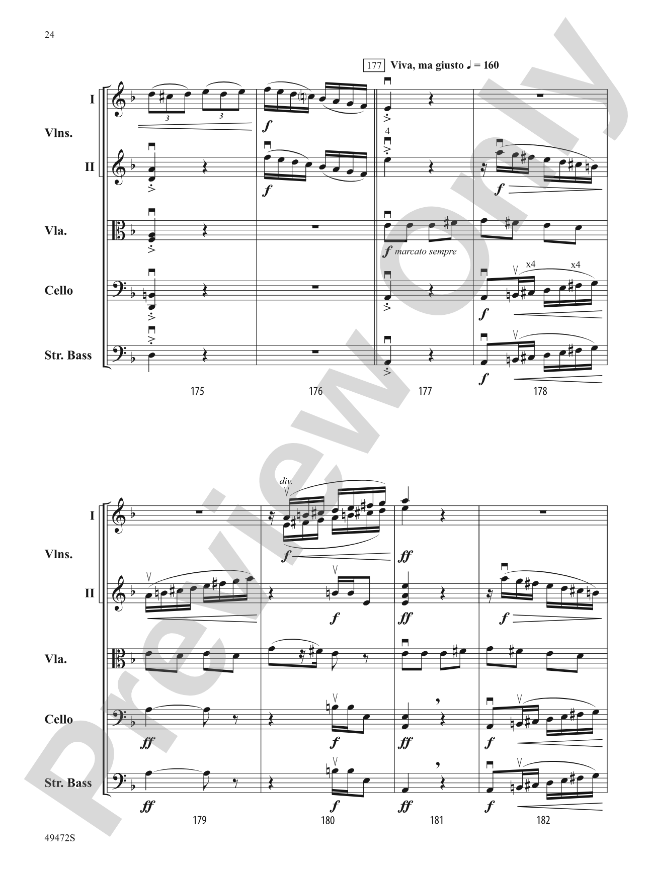 Fantasía Española: String Orchestra Conductor Score & Parts