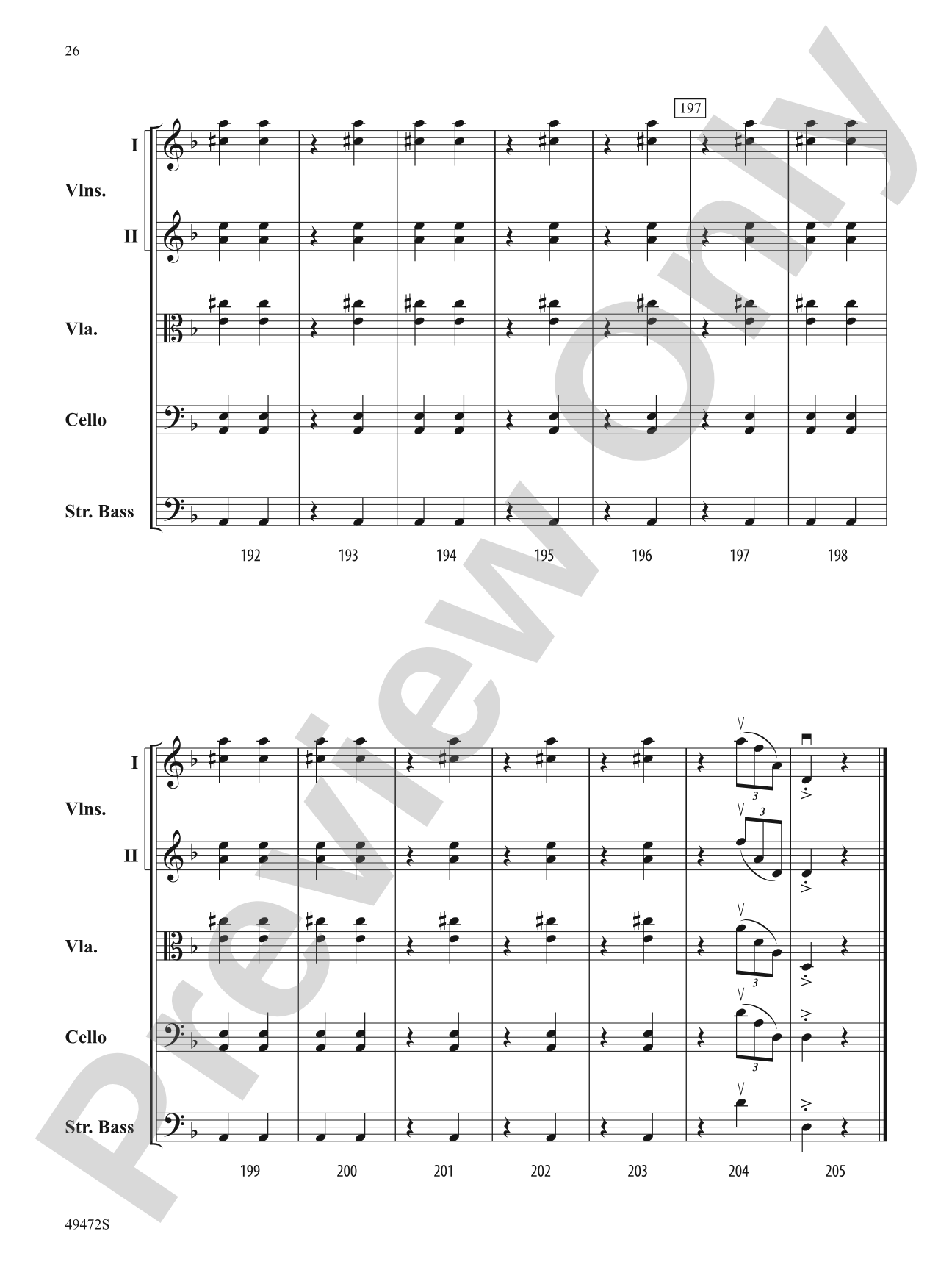 Fantasía Española: String Orchestra Conductor Score & Parts