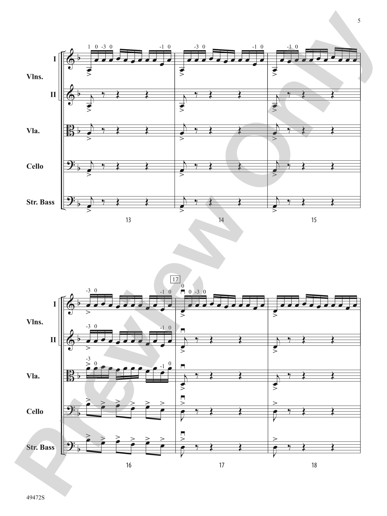 Fantasía Española: String Orchestra Conductor Score & Parts
