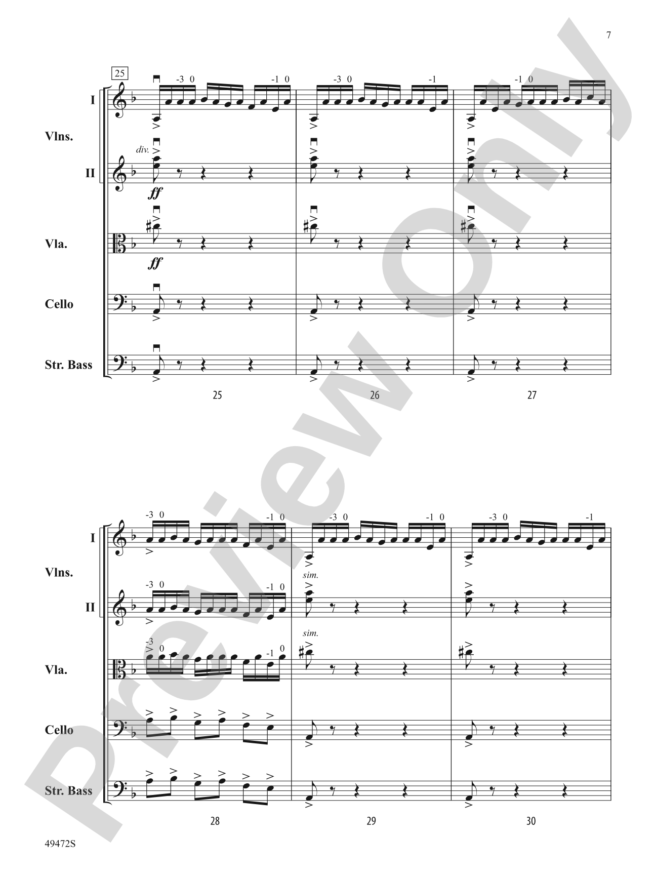 Fantasía Española: String Orchestra Conductor Score & Parts