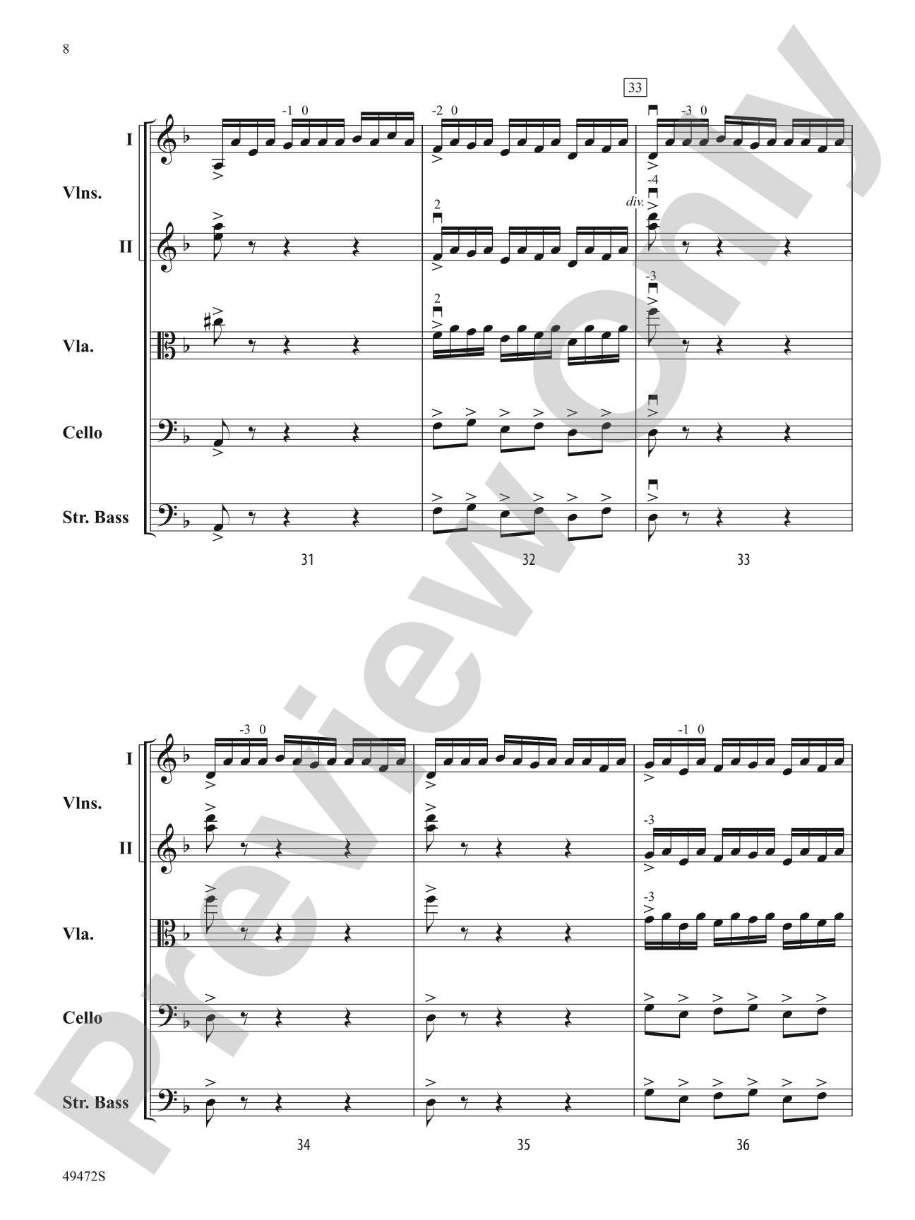Fantasía Española: String Orchestra Conductor Score & Parts