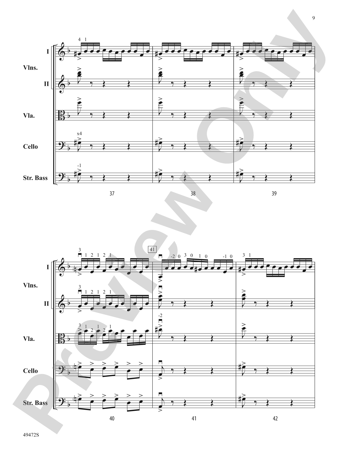 Fantasía Española: String Orchestra Conductor Score & Parts