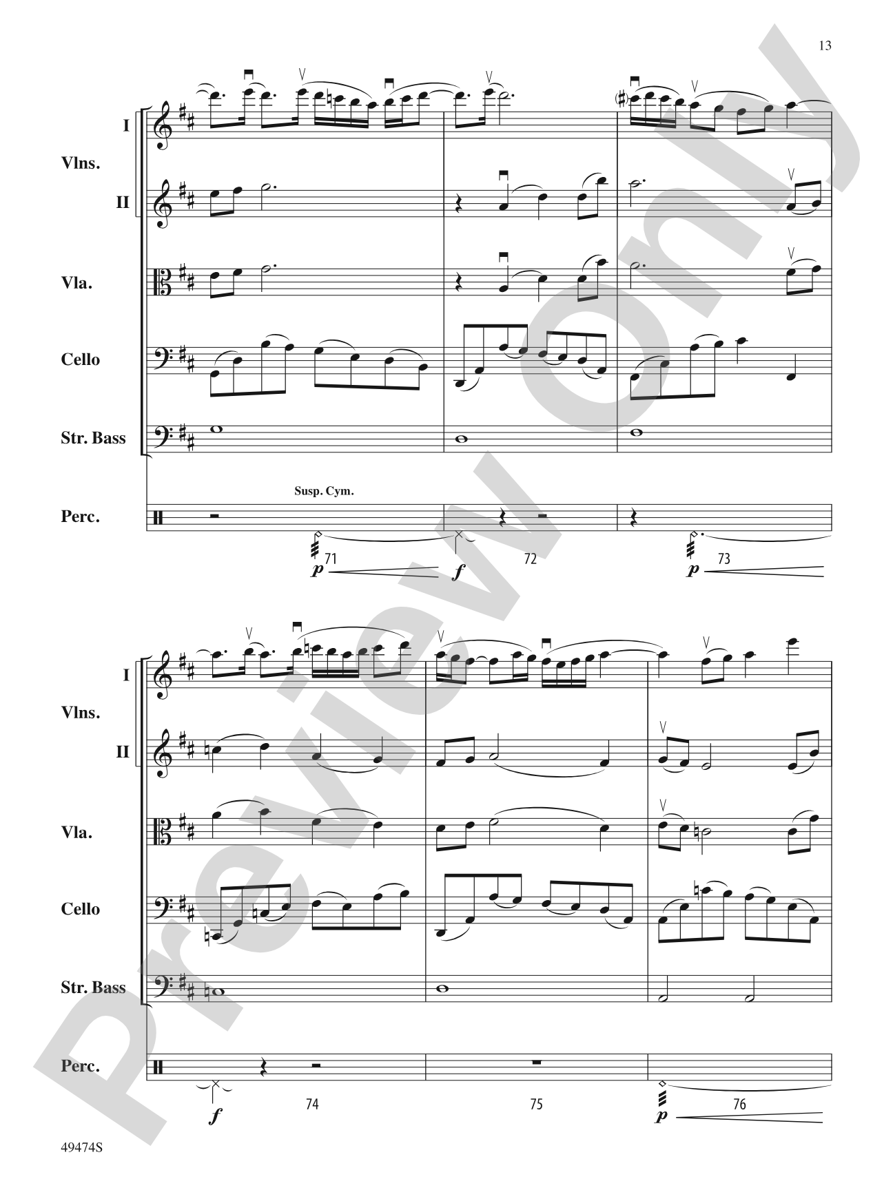 Voyagers We, Undaunted: String Orchestra Conductor Score & Parts