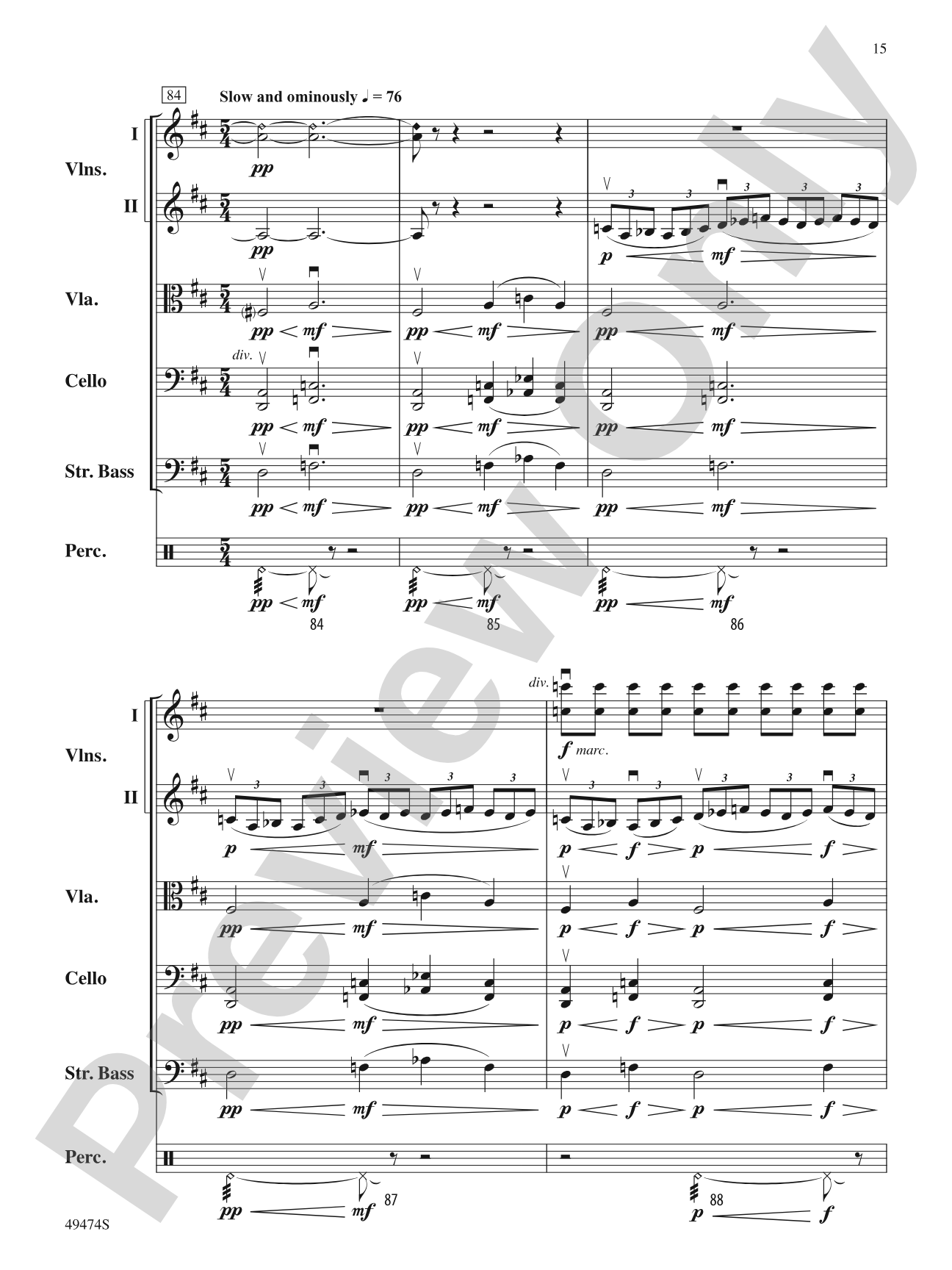 Voyagers We, Undaunted: String Orchestra Conductor Score & Parts