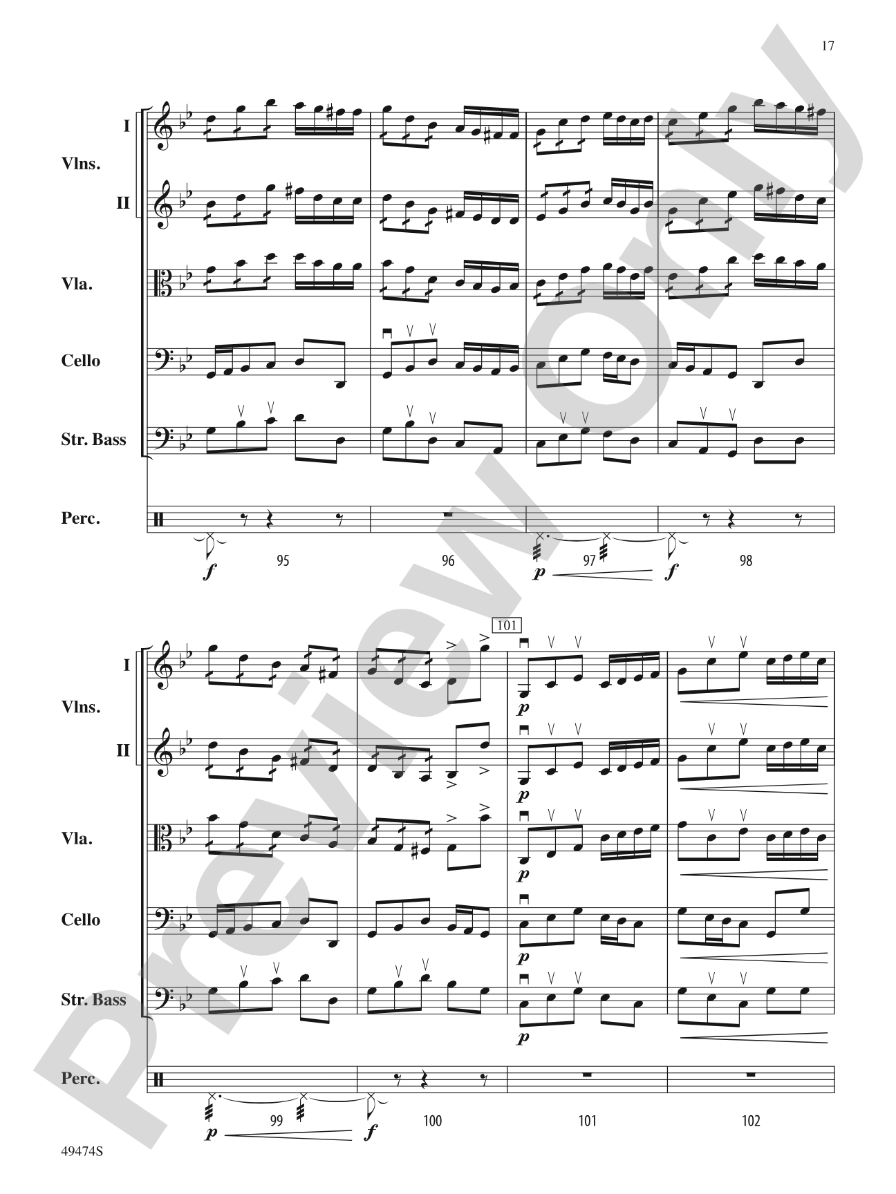 Voyagers We, Undaunted: String Orchestra Conductor Score & Parts