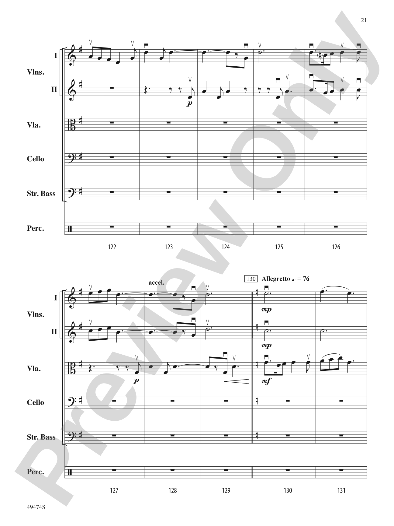 Voyagers We, Undaunted: String Orchestra Conductor Score & Parts