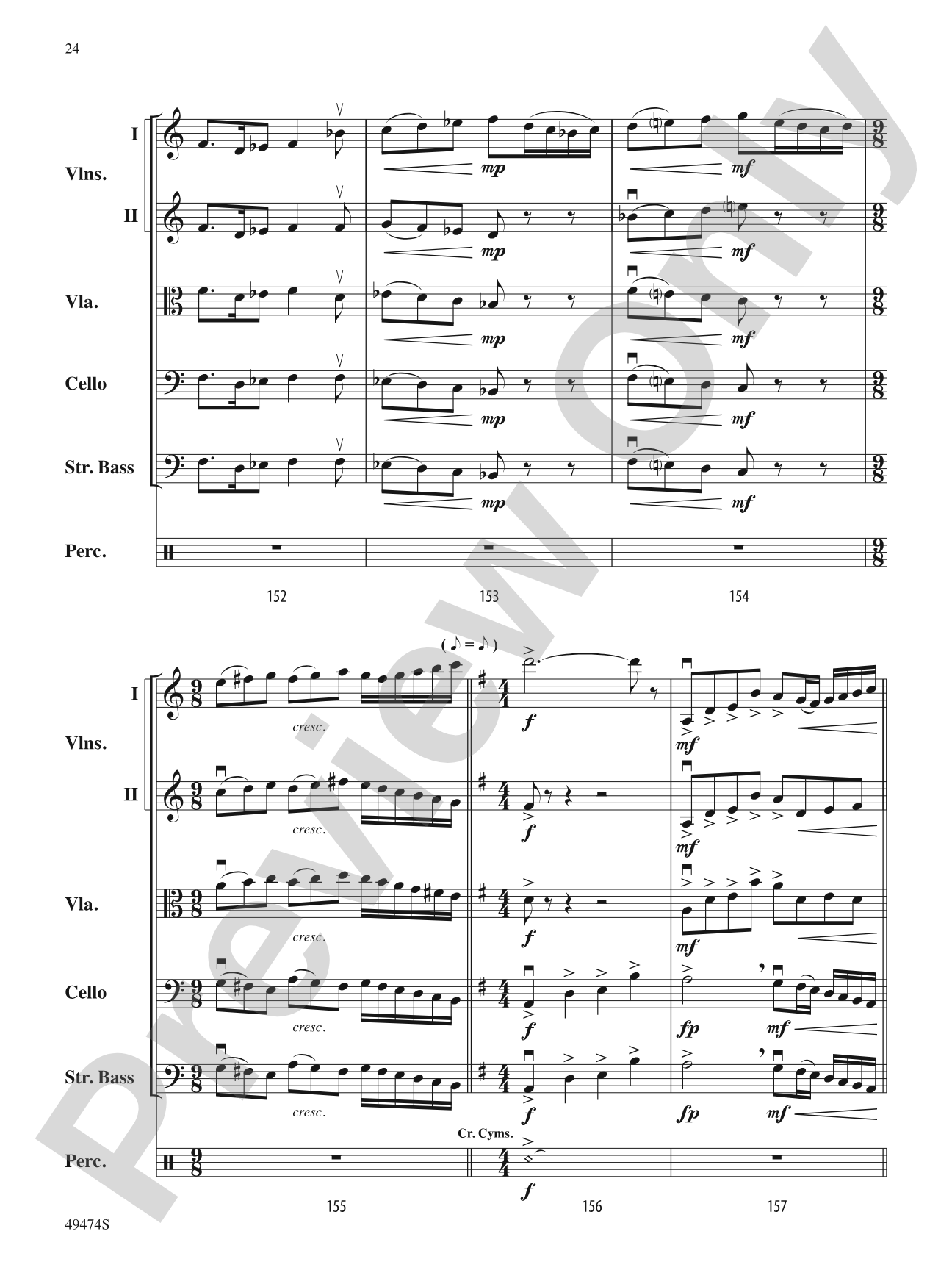 Voyagers We, Undaunted: String Orchestra Conductor Score & Parts