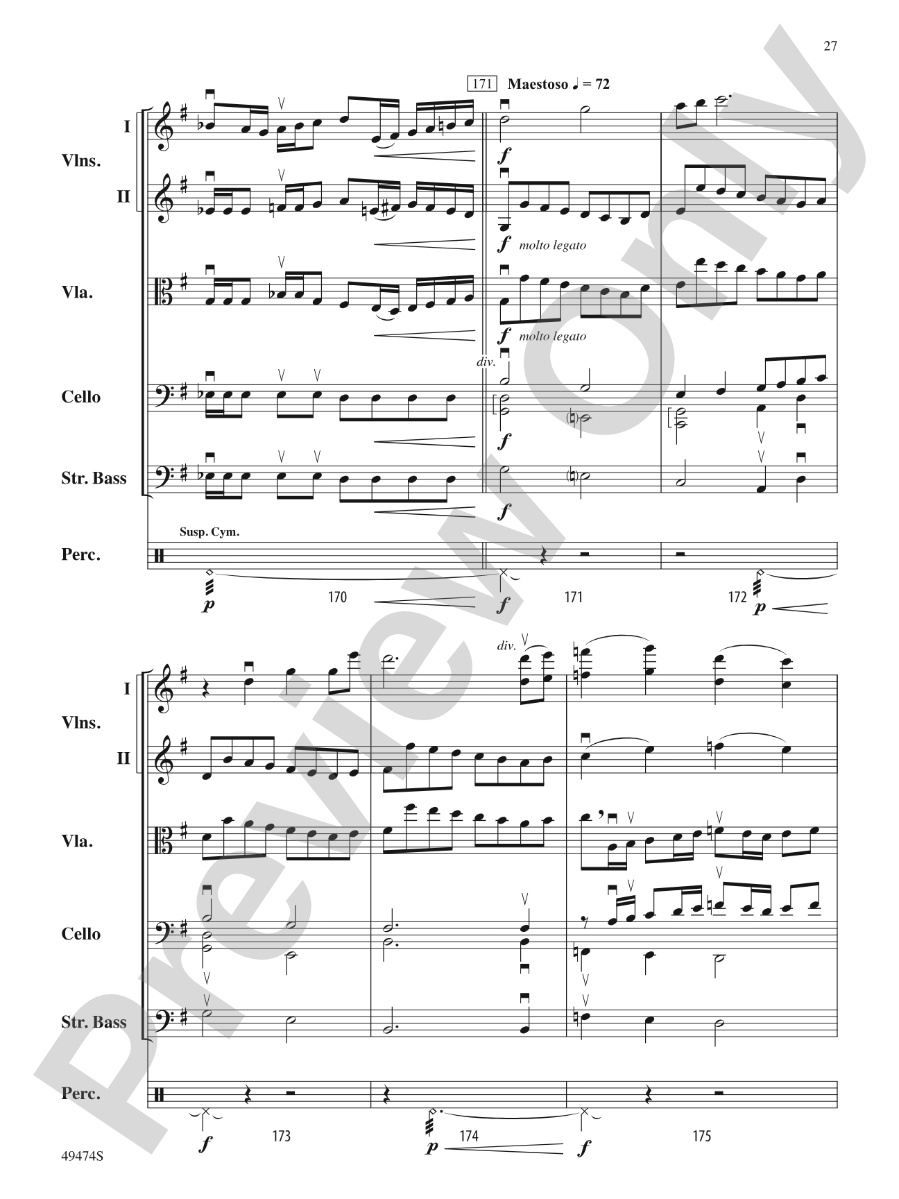 Voyagers We, Undaunted: String Orchestra Conductor Score & Parts