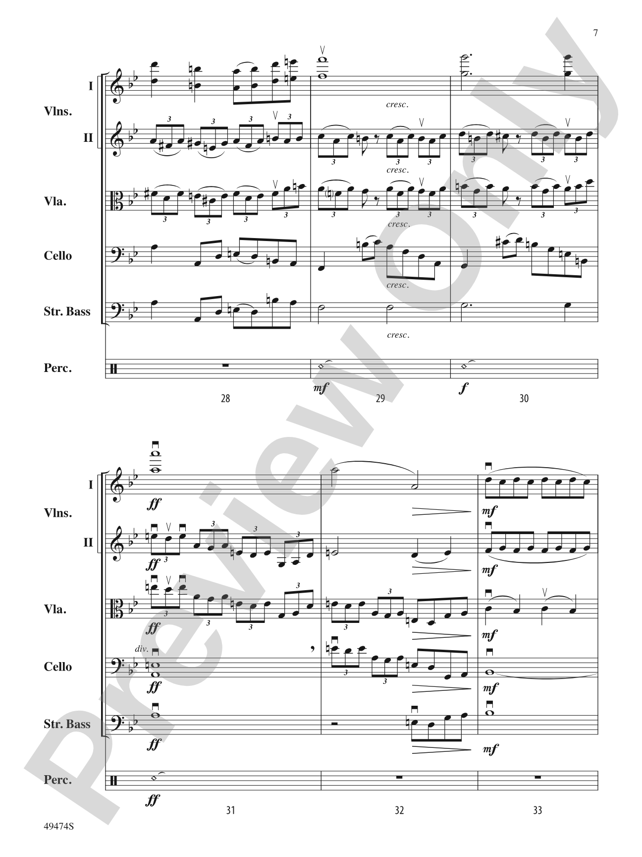 Voyagers We, Undaunted: String Orchestra Conductor Score & Parts