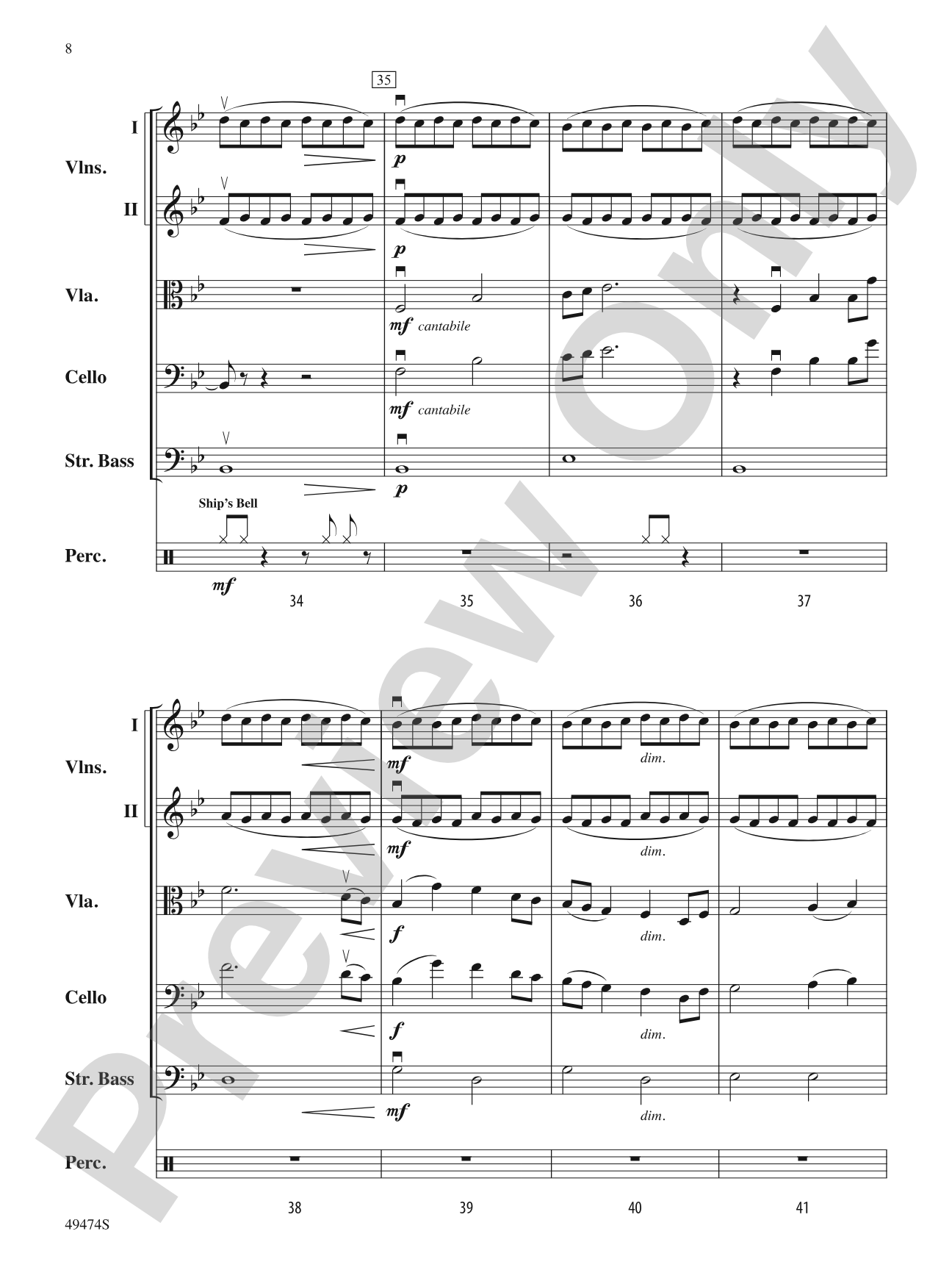 Voyagers We, Undaunted: String Orchestra Conductor Score & Parts