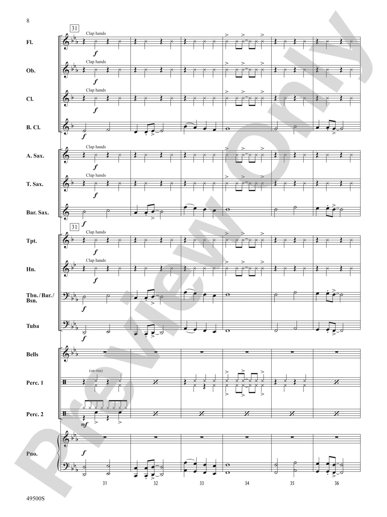 Megawatt Rock: Concert Band Conductor Score & Parts