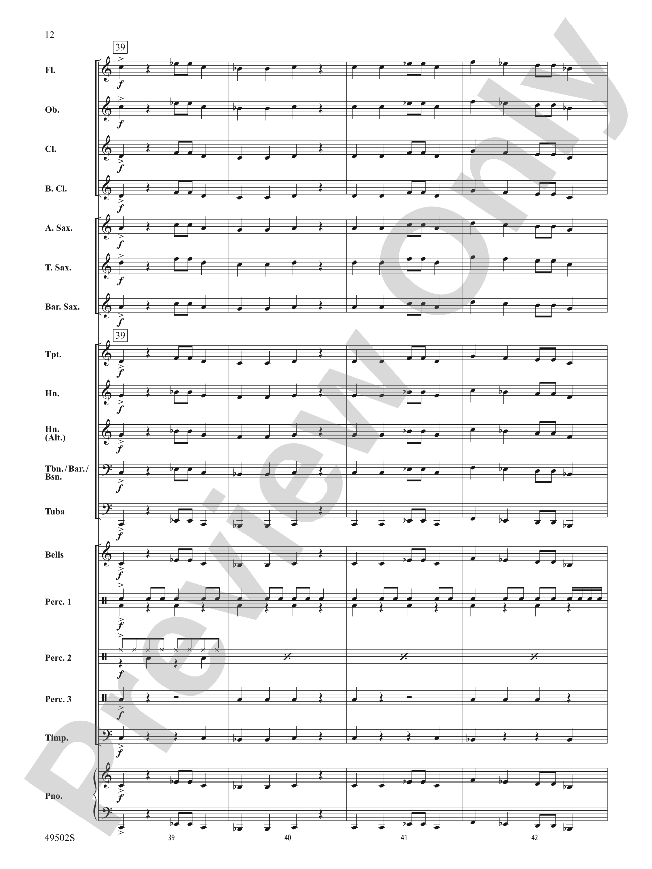Rebound: Concert Band Conductor Score & Parts