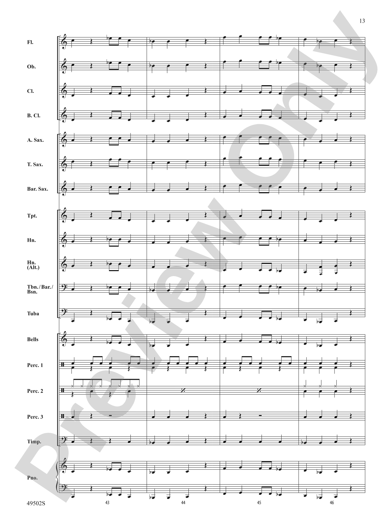 Rebound: Concert Band Conductor Score & Parts