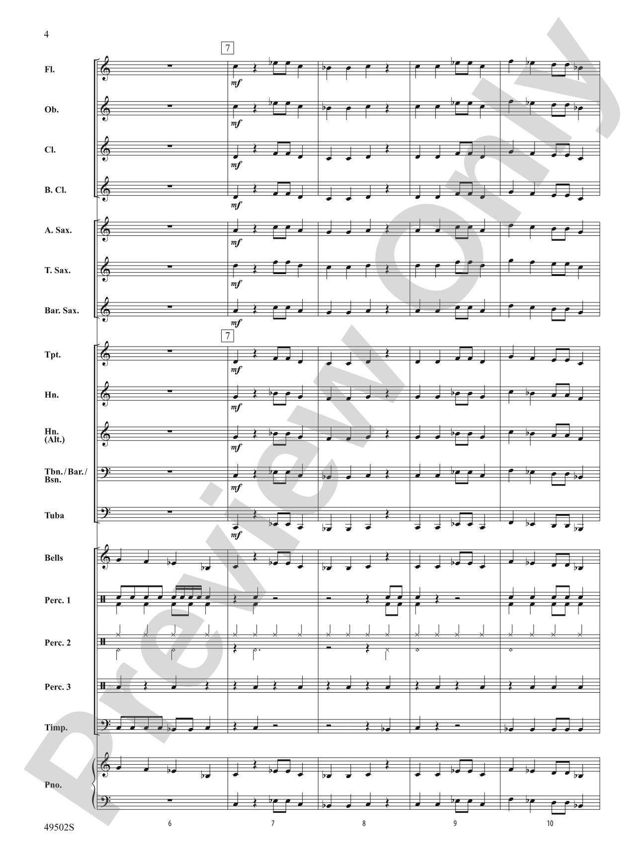 Rebound: Concert Band Conductor Score & Parts