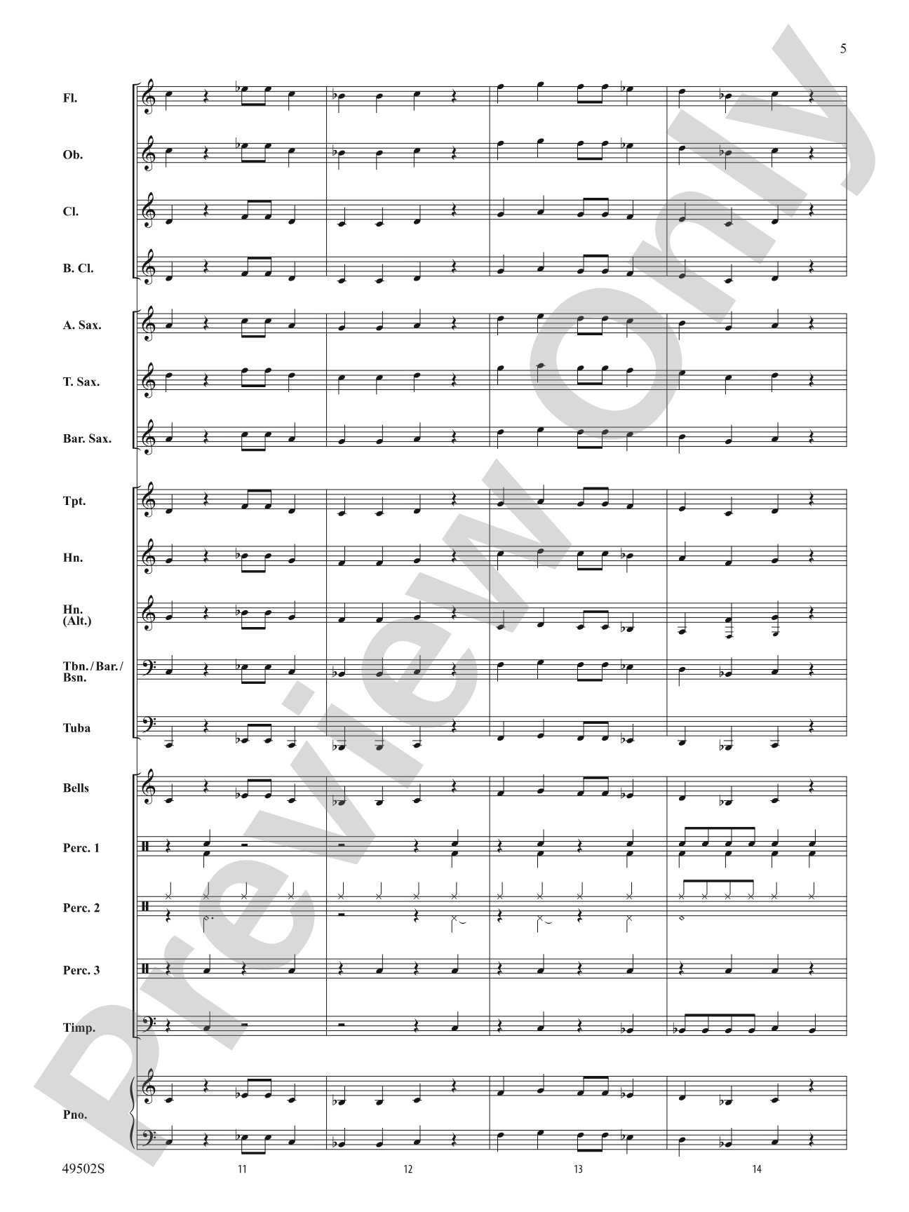 Rebound: Concert Band Conductor Score & Parts