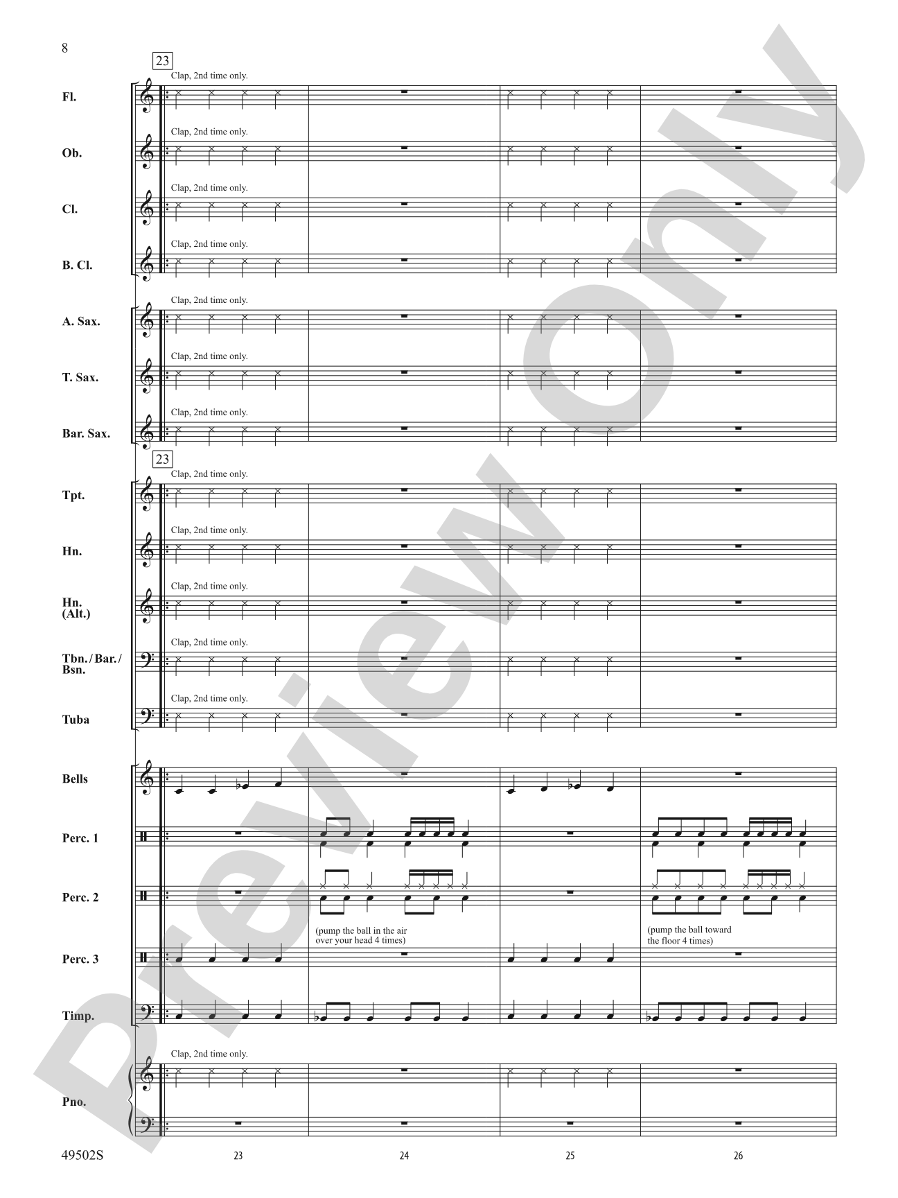 Rebound: Concert Band Conductor Score & Parts