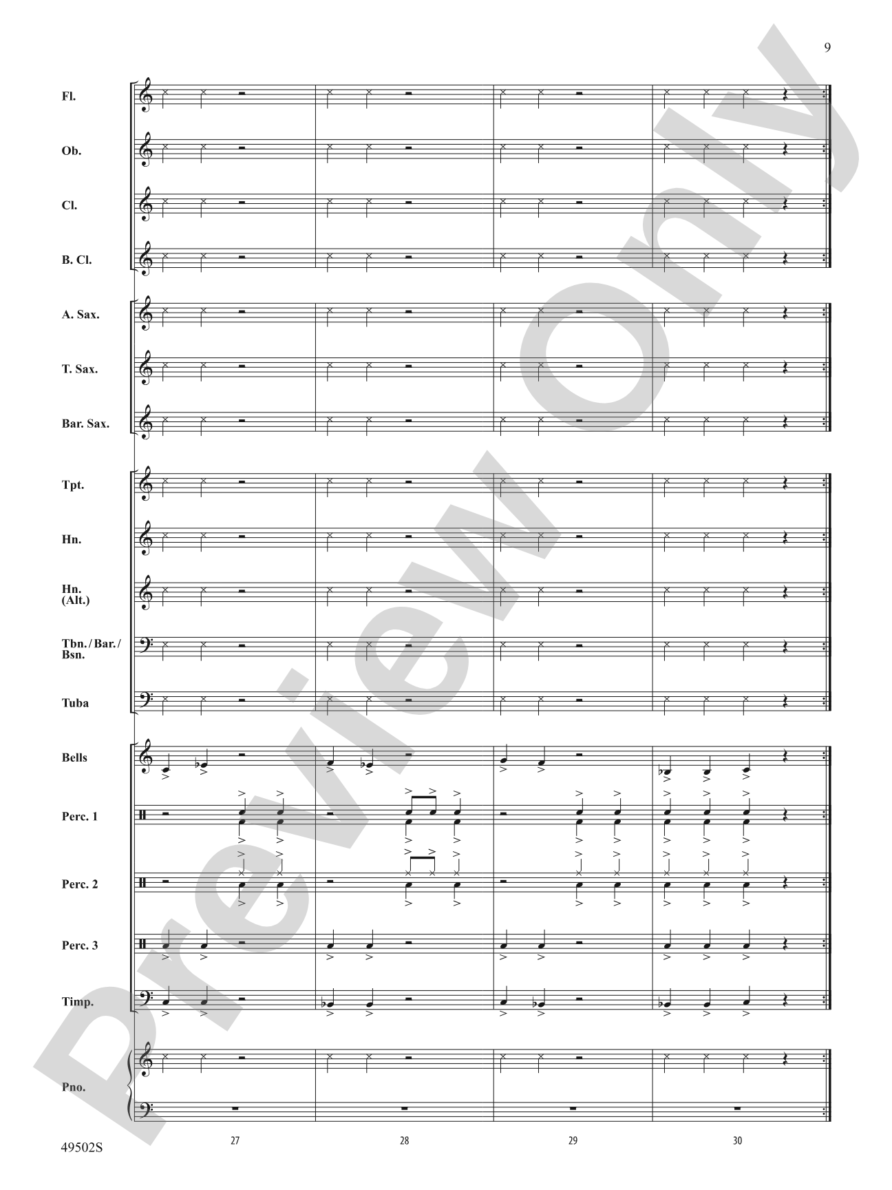 Rebound: Concert Band Conductor Score & Parts