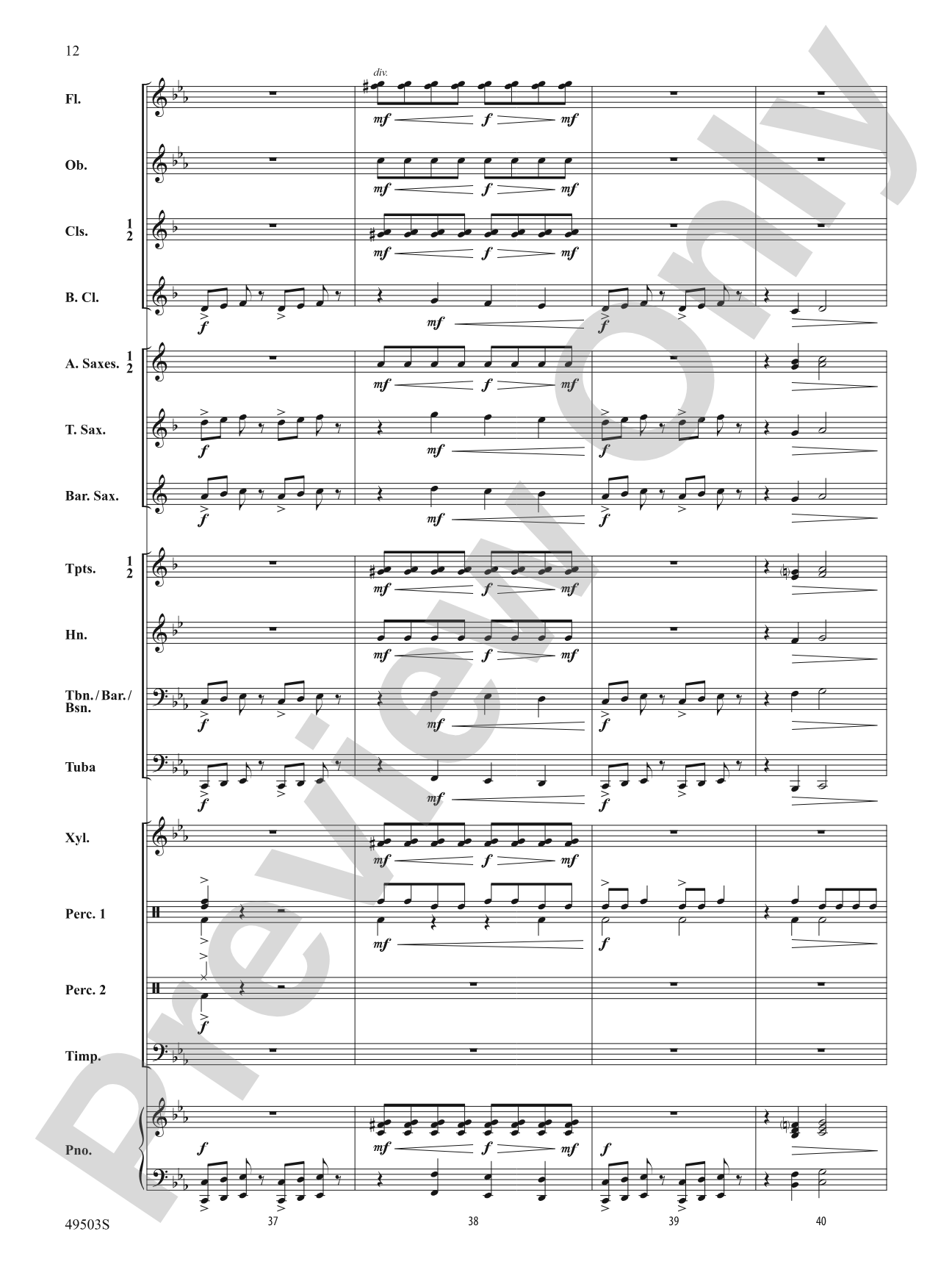 Dragon Run: Concert Band Conductor Score & Parts