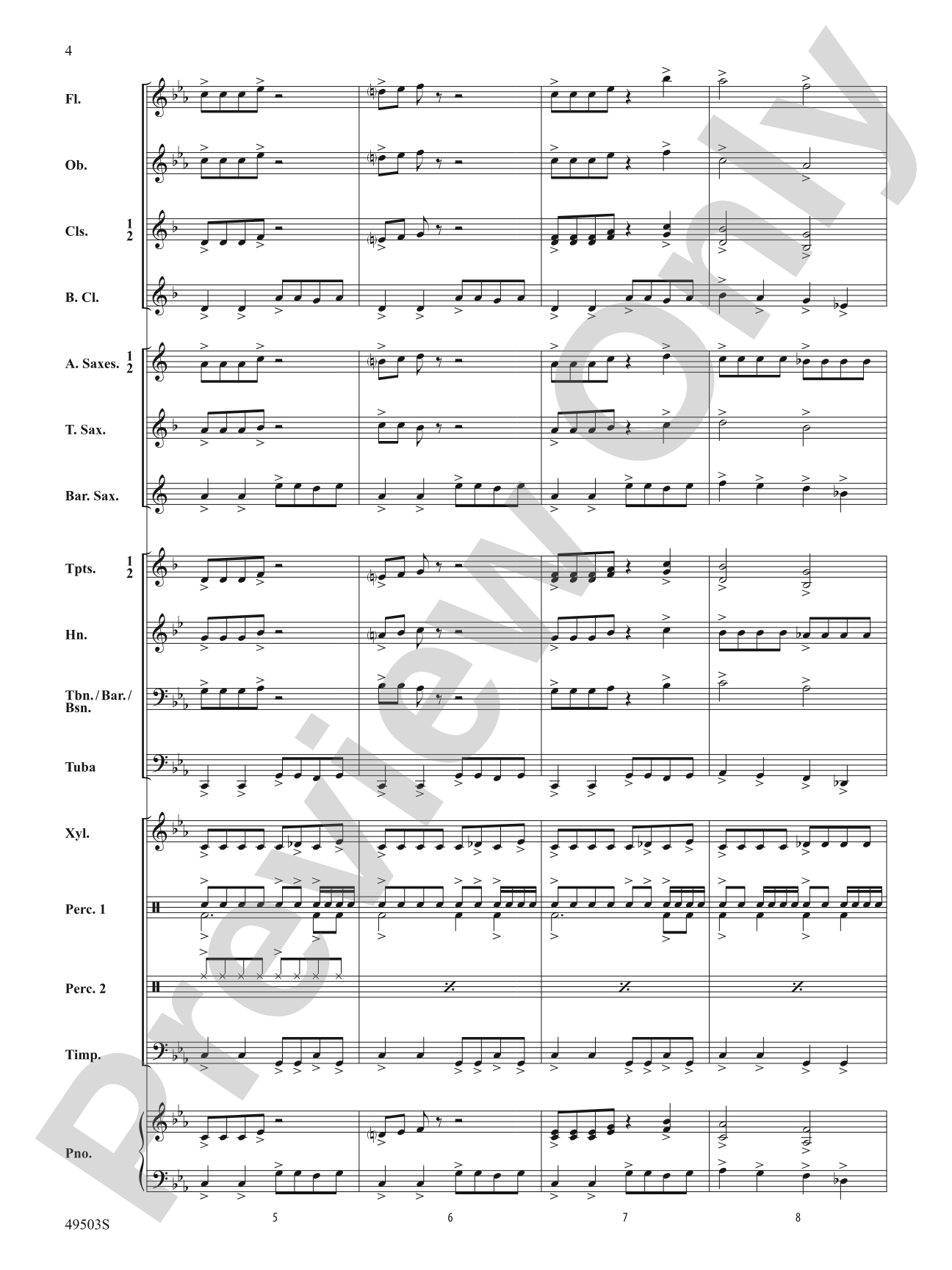 Dragon Run: Concert Band Conductor Score & Parts