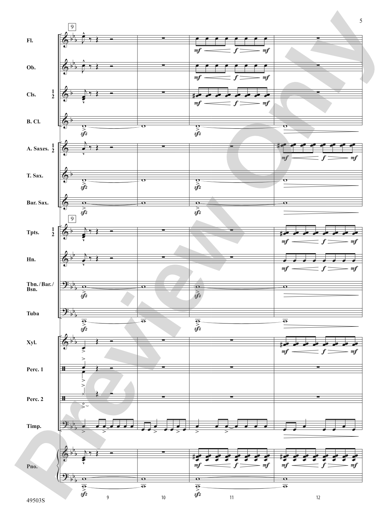 Dragon Run: Concert Band Conductor Score & Parts