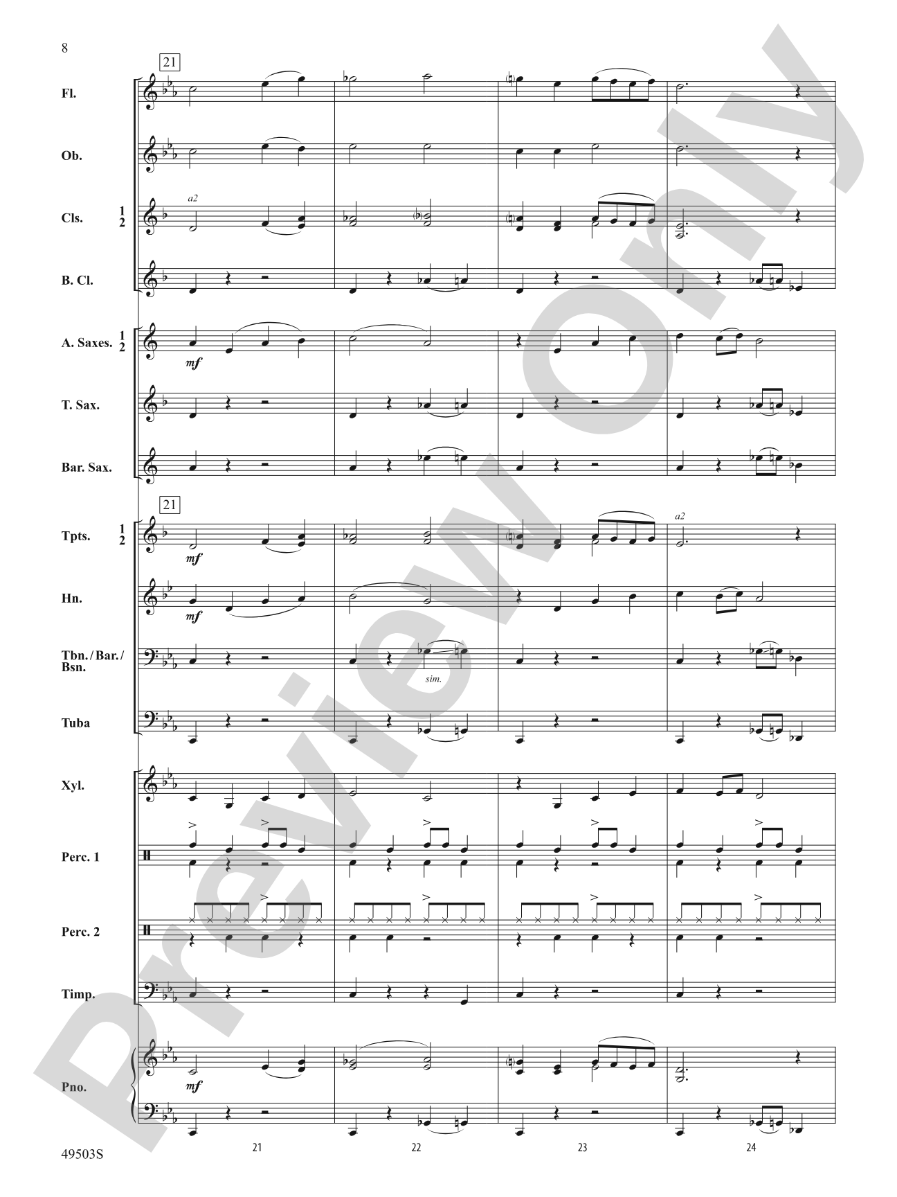 Dragon Run: Concert Band Conductor Score & Parts