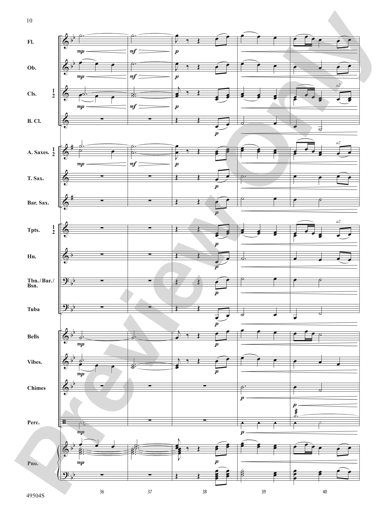 The Cherry Tree: Concert Band Conductor Score & Parts
