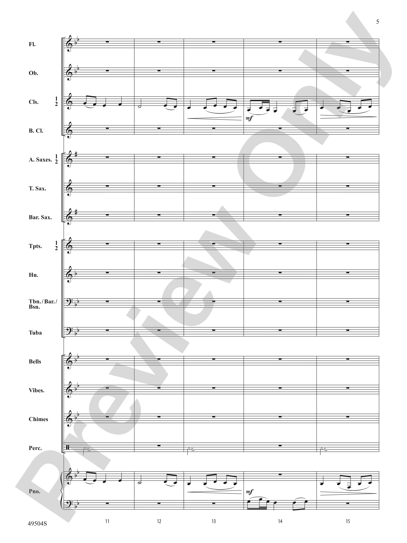 The Cherry Tree: Concert Band Conductor Score & Parts