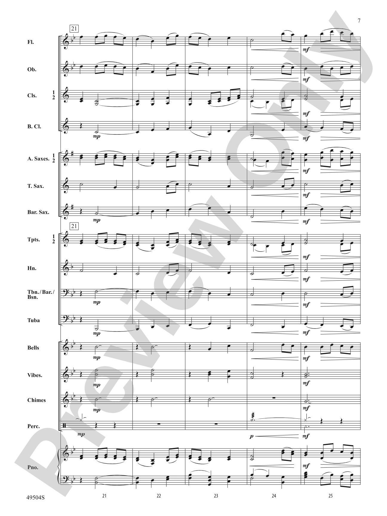 The Cherry Tree: Concert Band Conductor Score & Parts