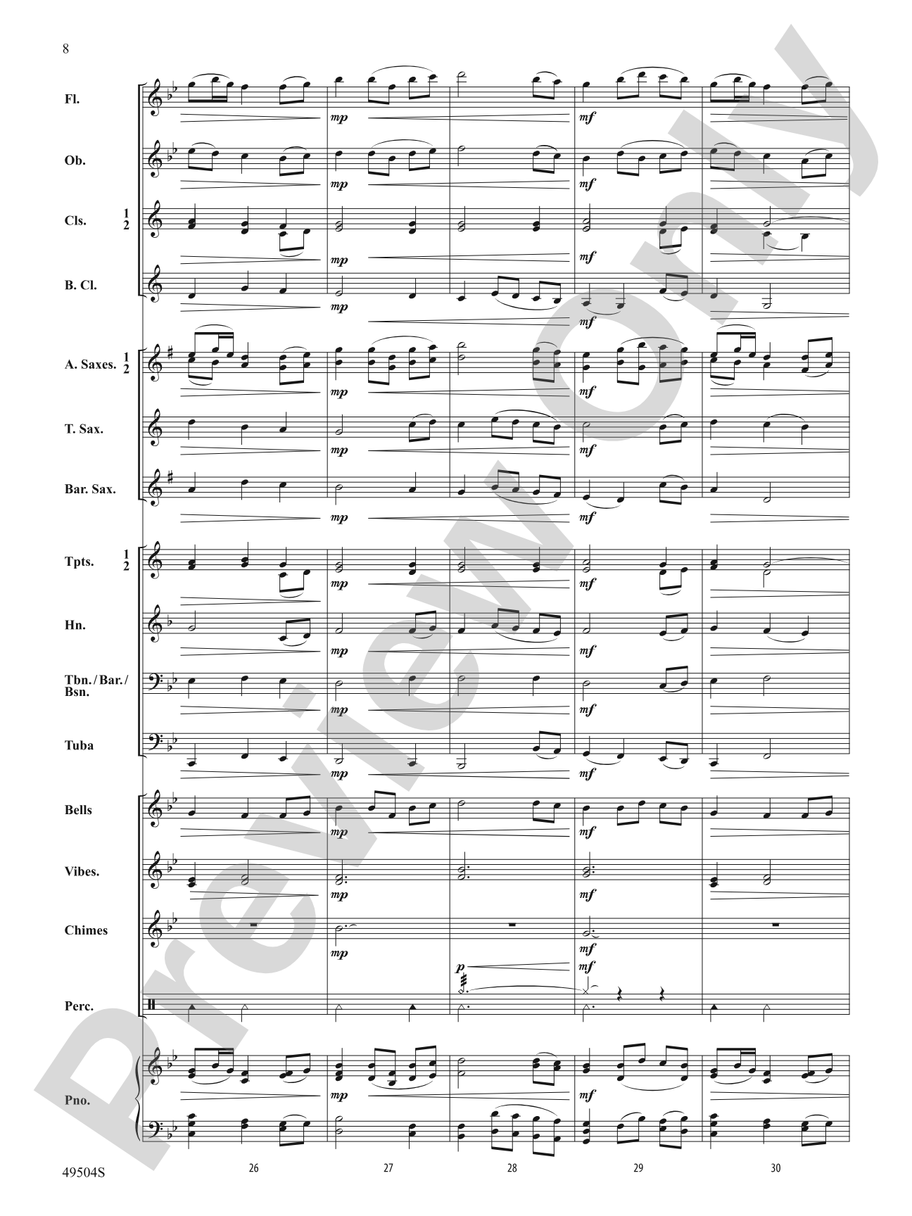 The Cherry Tree: Concert Band Conductor Score & Parts
